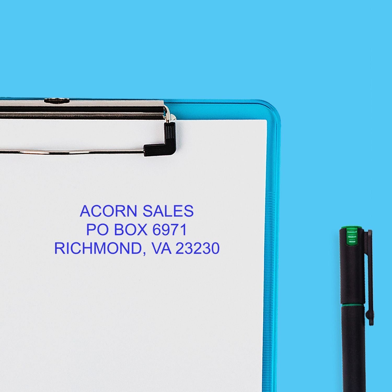 3 Line Address Stamp Regular Rubber Stamp Ads 1 In Use 4