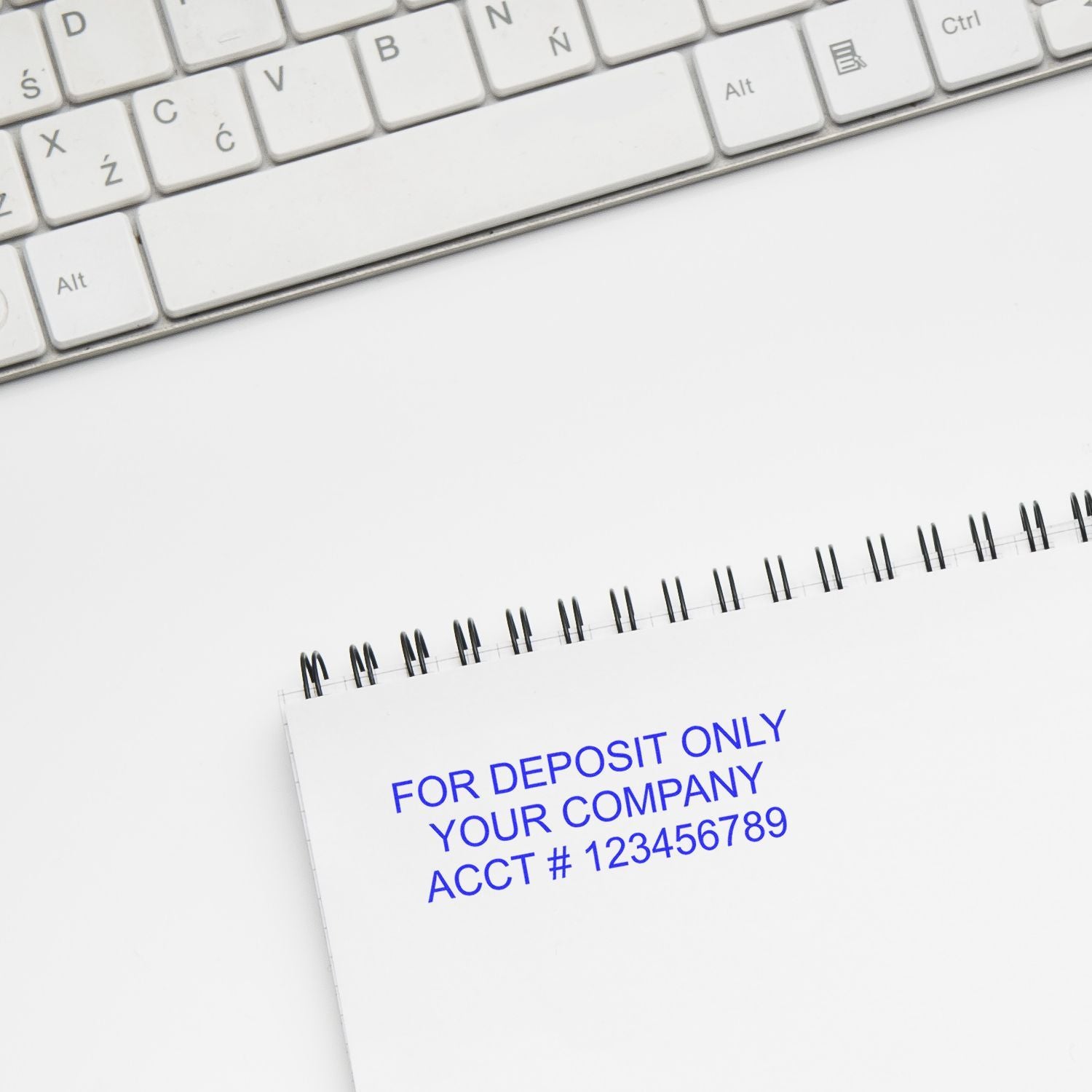 3 Line Self Inking Check Endorsement Stamp Ces 3 In Use 2