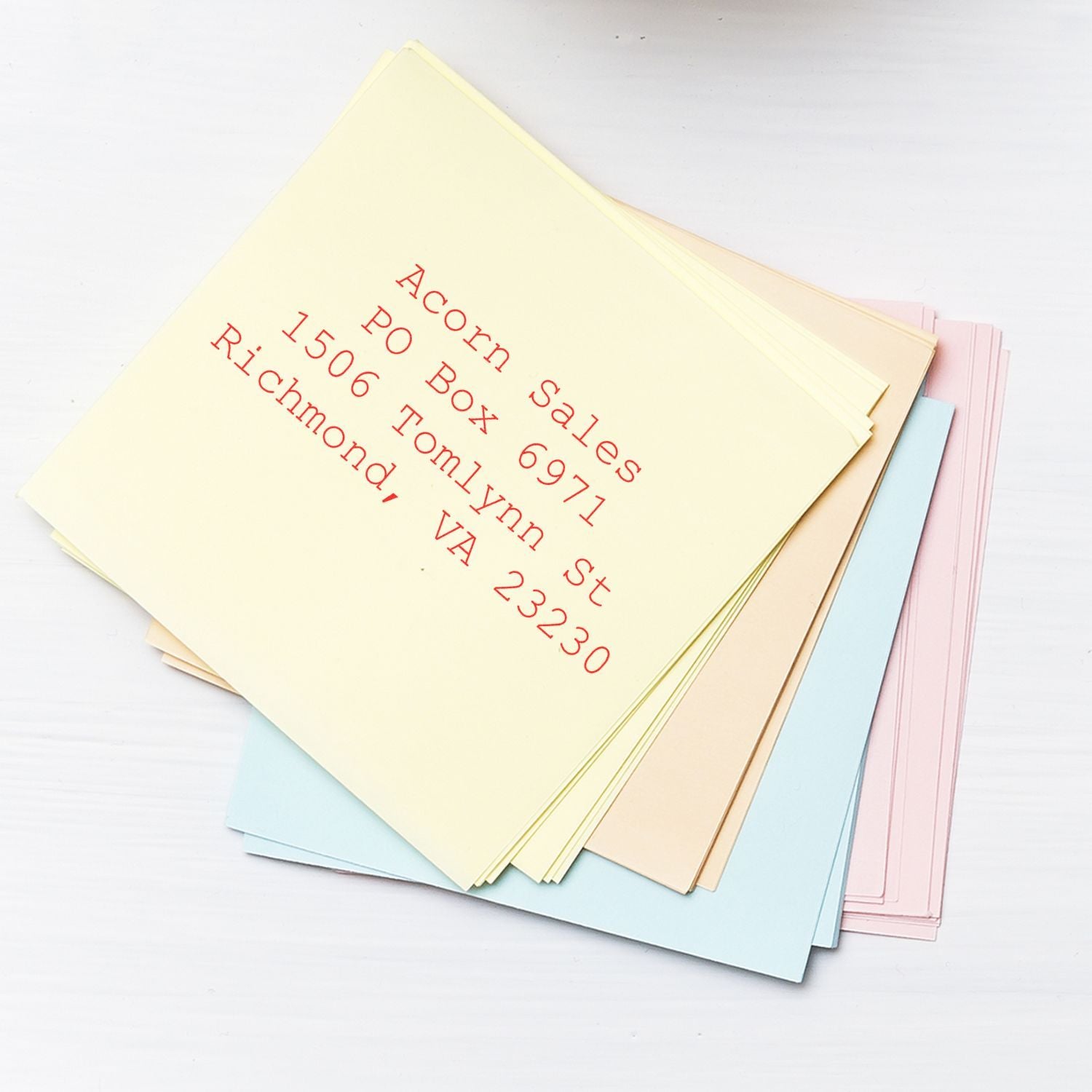 4 Line Address Stamp Regular Rubber Stamp Ads 2 In Use 5