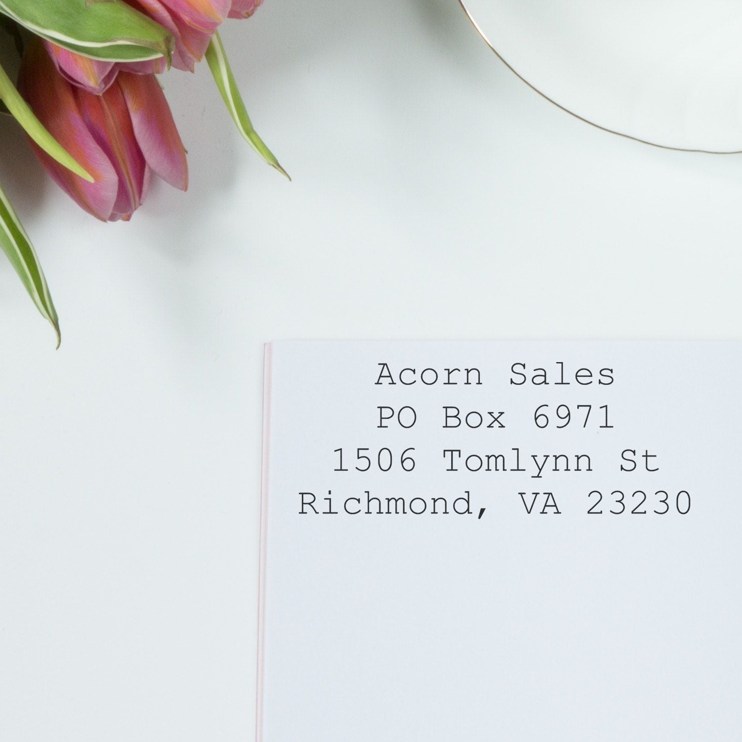 4 Line Self Inking Address Stamp Ads 4 In Use 3