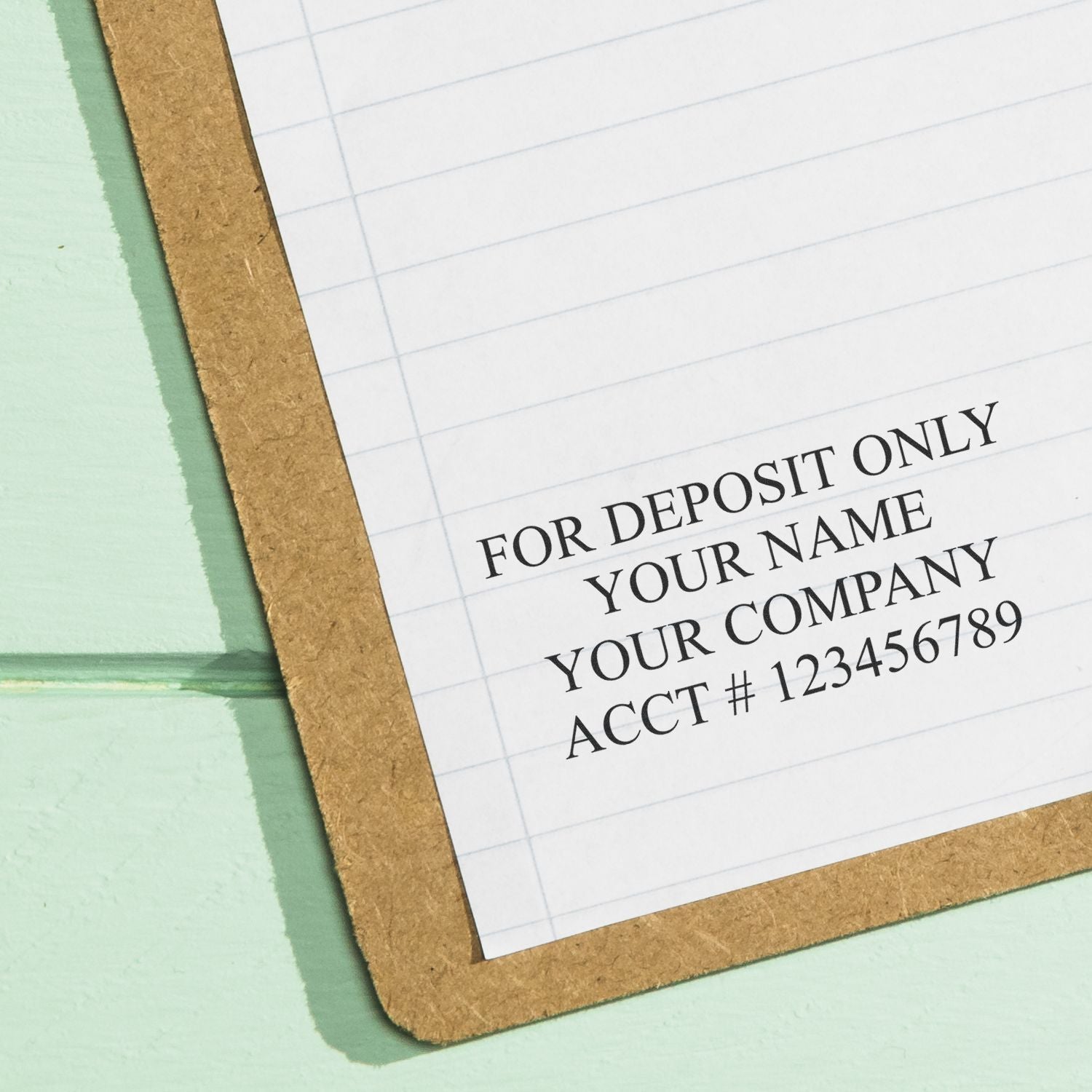 4 Line Self Inking Check Endorsement Stamp Ces 4 In Use 4