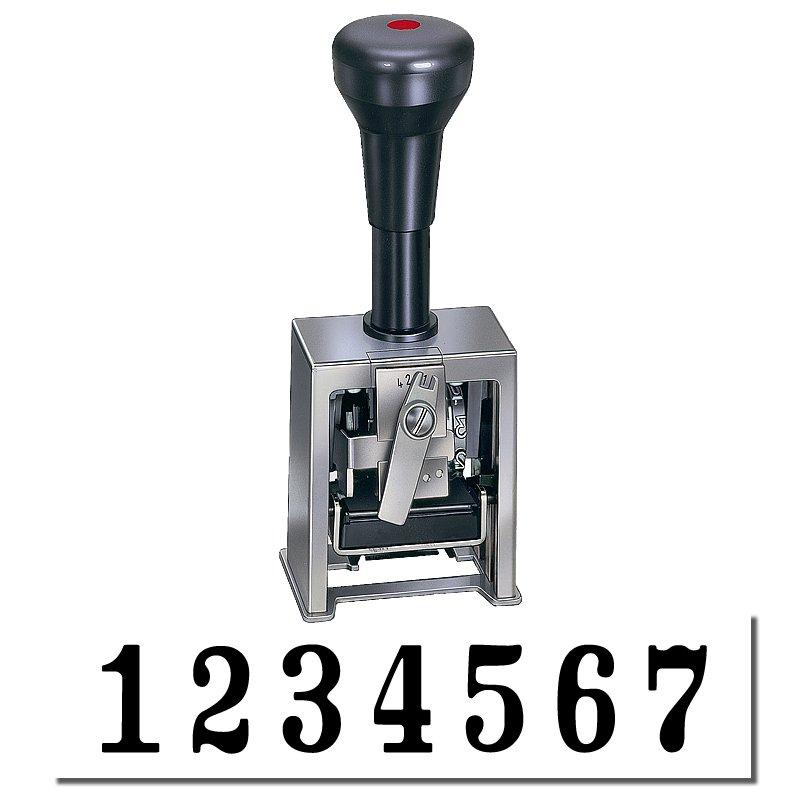 7 Wheel Numbering Stamp Machine Model 18-7