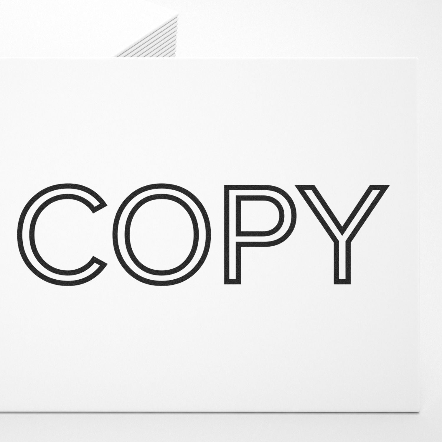 COPY wordmark in bold outlined lettering on a clean white background, ideal for copywriting and marketing content pages branding.