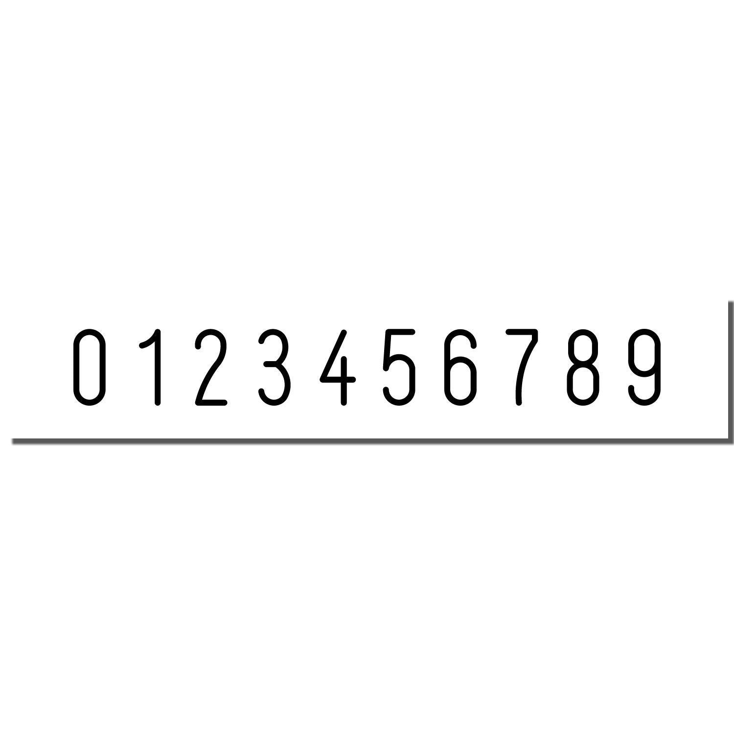 Numeric string 0123456789 displayed on a label, useful for UI and OCR testing of number recognition accuracy.