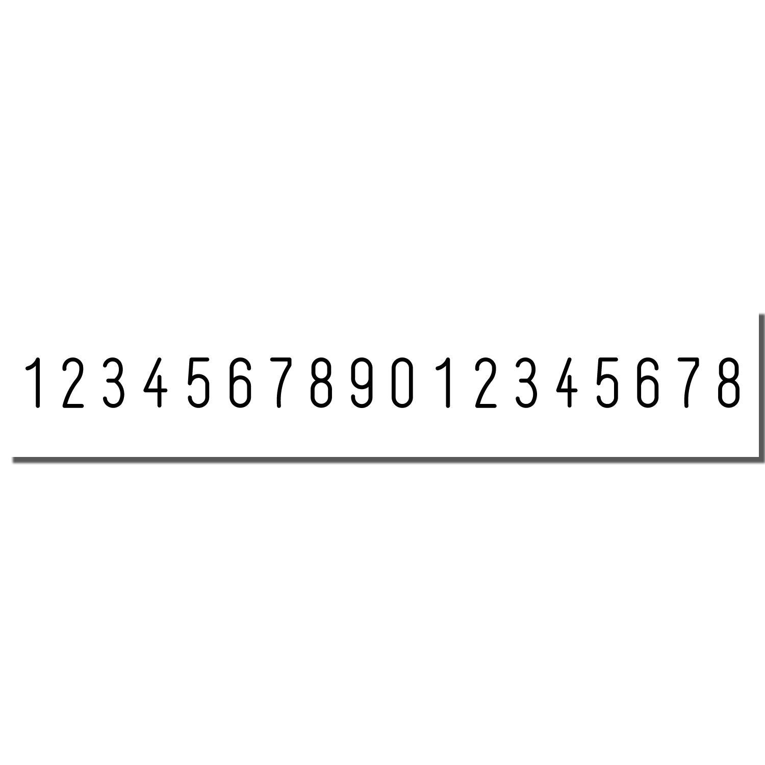 Numeric sequence 123456789012345678 shown for use as a sample code or identifier in data entry and verification.