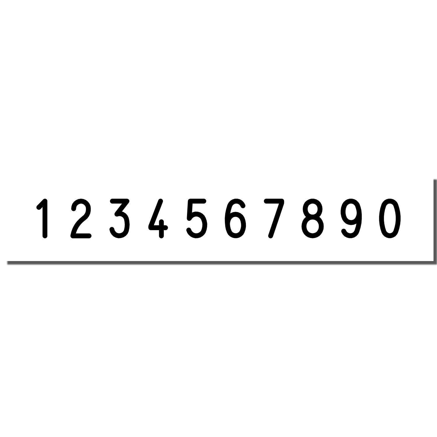 Number sequence image showing digits 1 through 9 for counting practice, worksheets, and educational math materials.