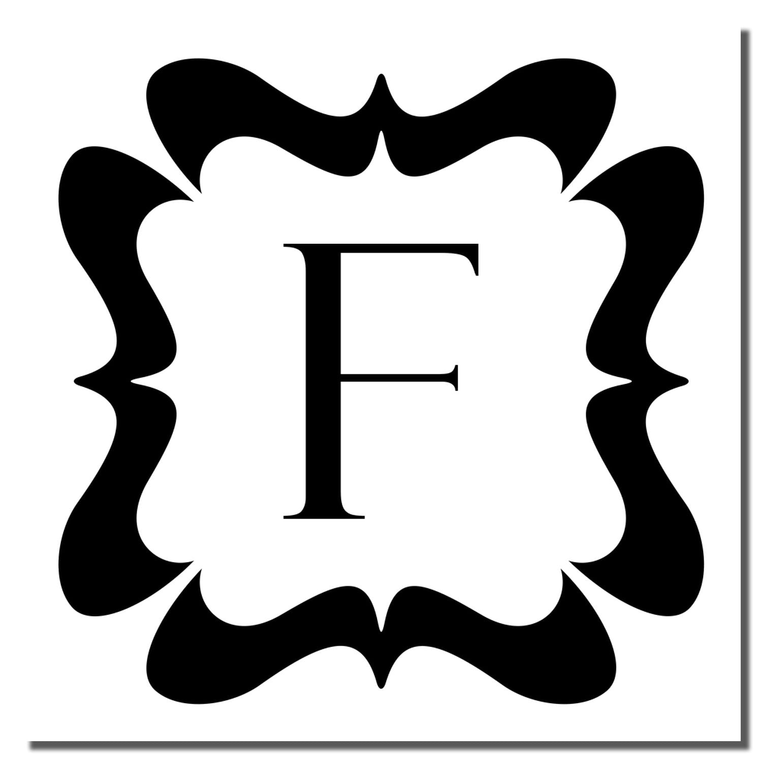 Decorative monogram emblem featuring ornate black letter E with floral flourish, for branding, tattoo art, and stationery.