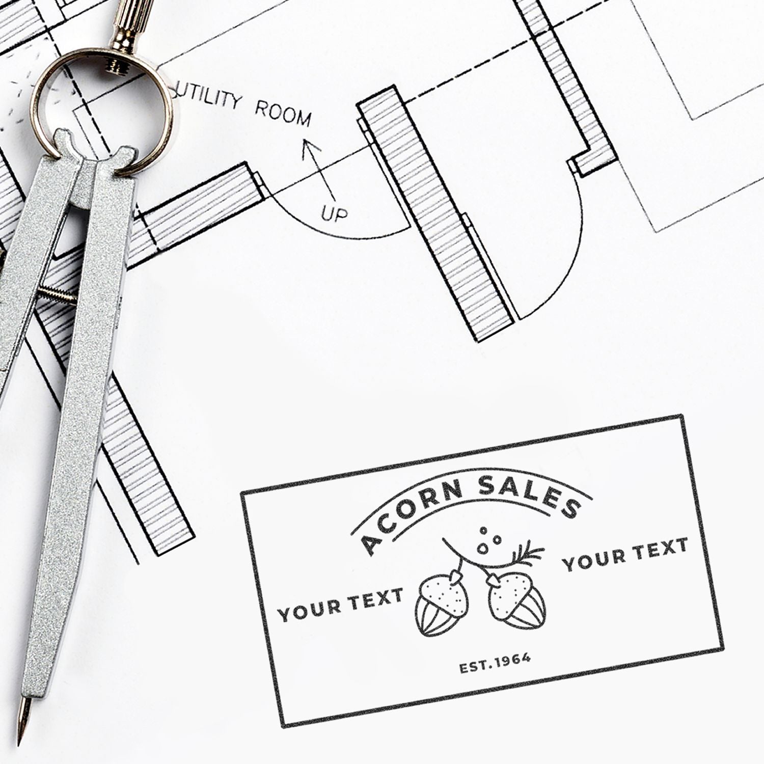 Custom Logo Stamp In Use