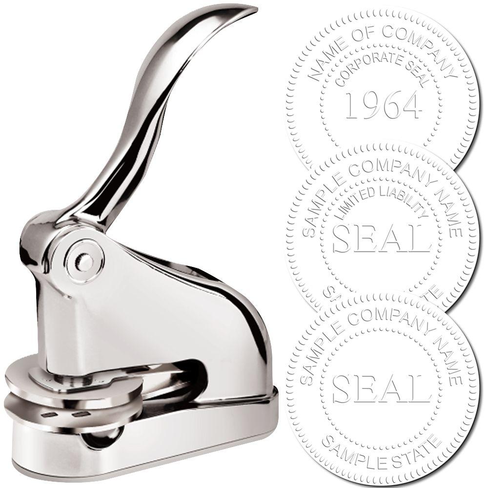 Chrome Gift Corporate Seal Embossed Stamp Main Image