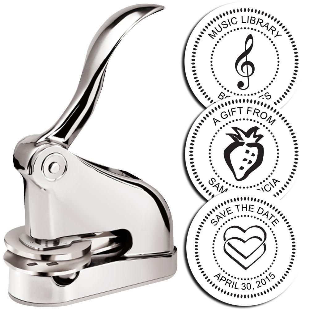 Chrome Gift Desk Gift Book Embosser Main Image