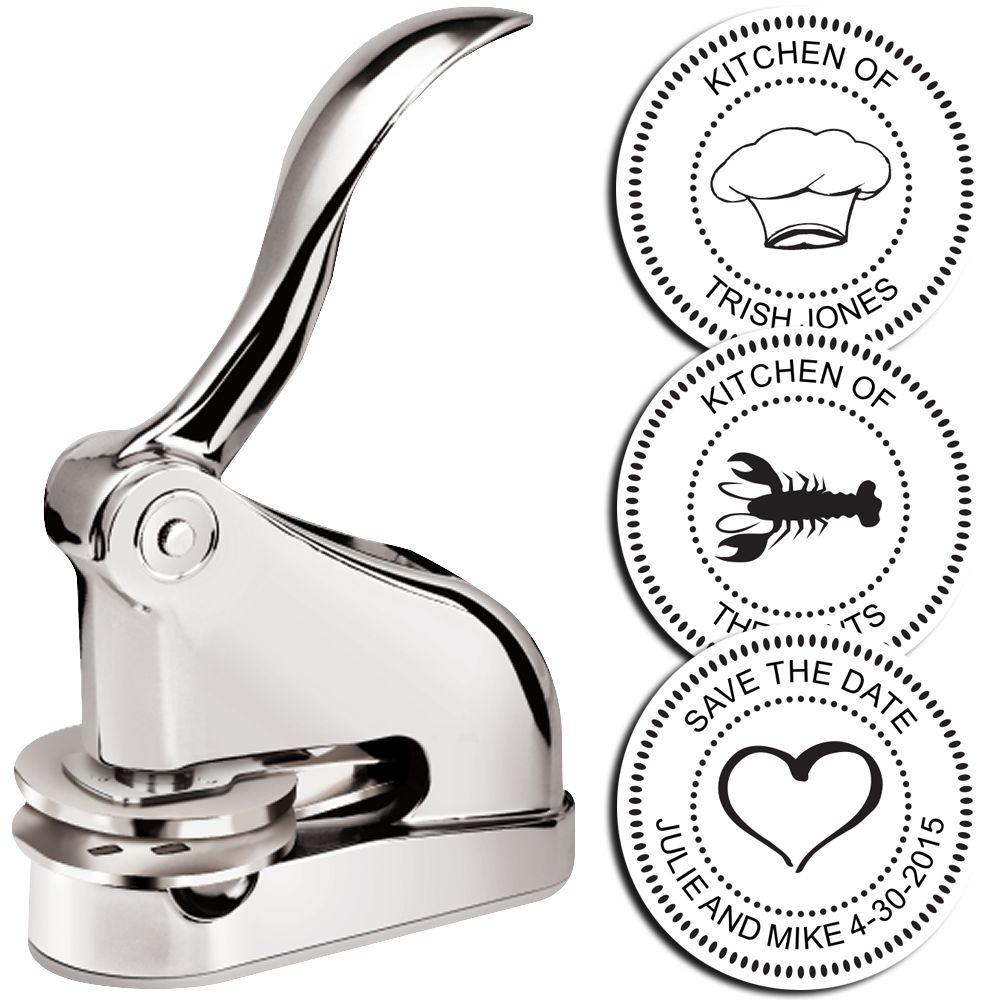 Chrome Gift Desk Gift Personal Embosser Main Image