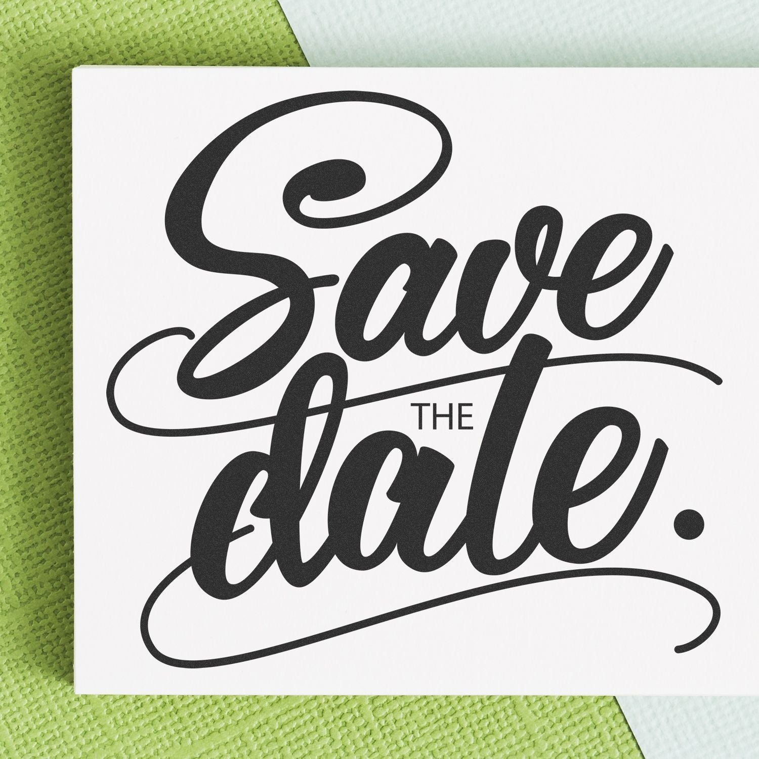 Salute the Attitude motivational typography print on a card, bold script quote for mindset and attitude branding.