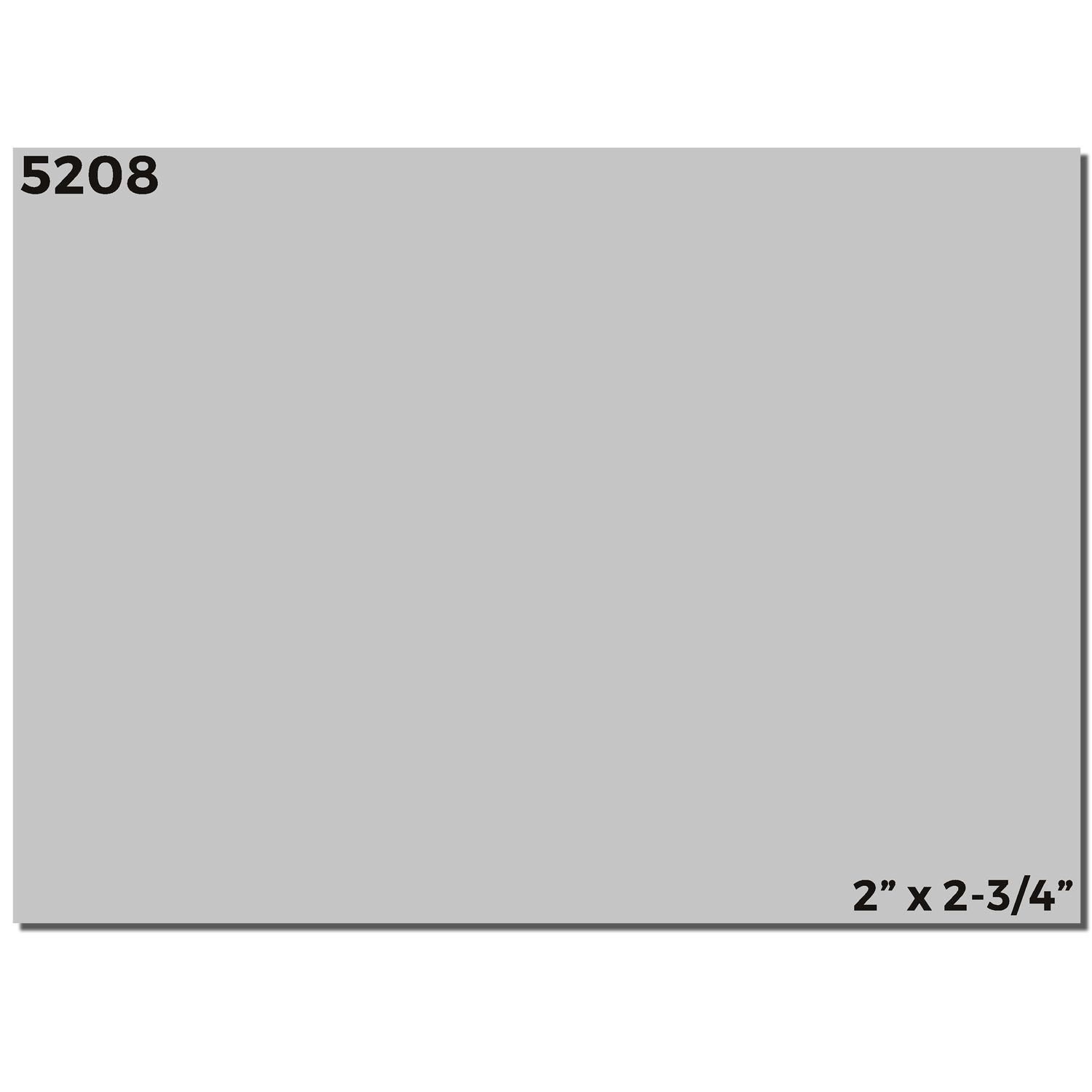 Custom Self Inking Stamp Trodat 5208 Imprint Sample