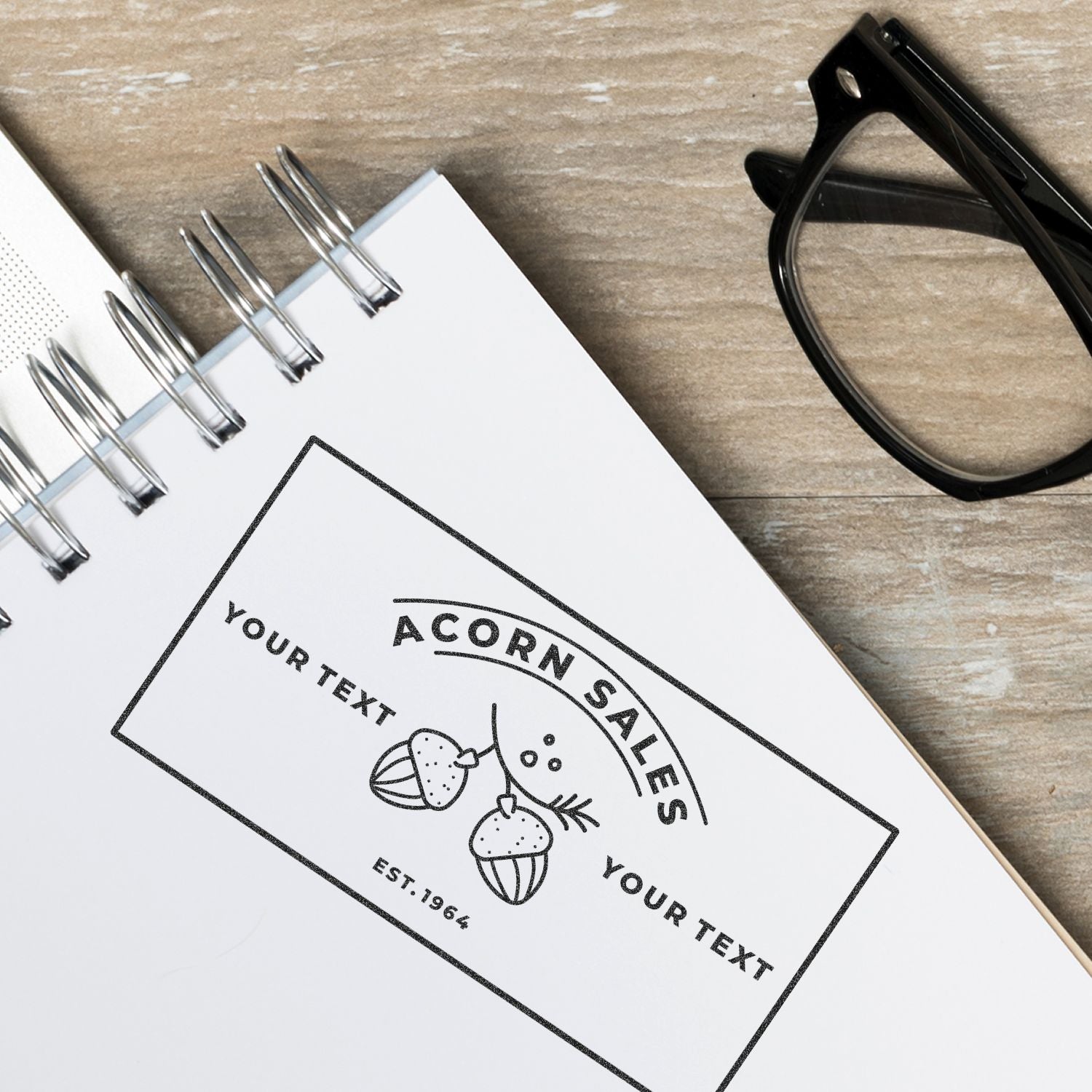 Custom Xstamper In Use Xsn04 Artwork Imprint Overlay