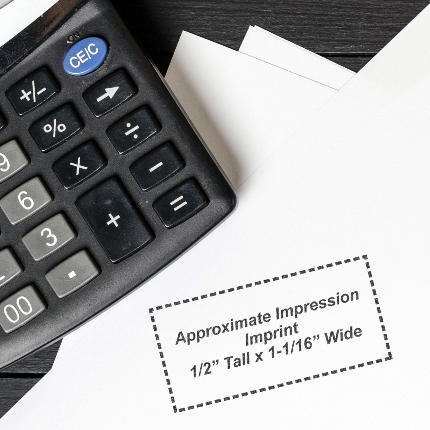 Custom Xstamper In Use Xsn04 Size And Dimensions Overlay