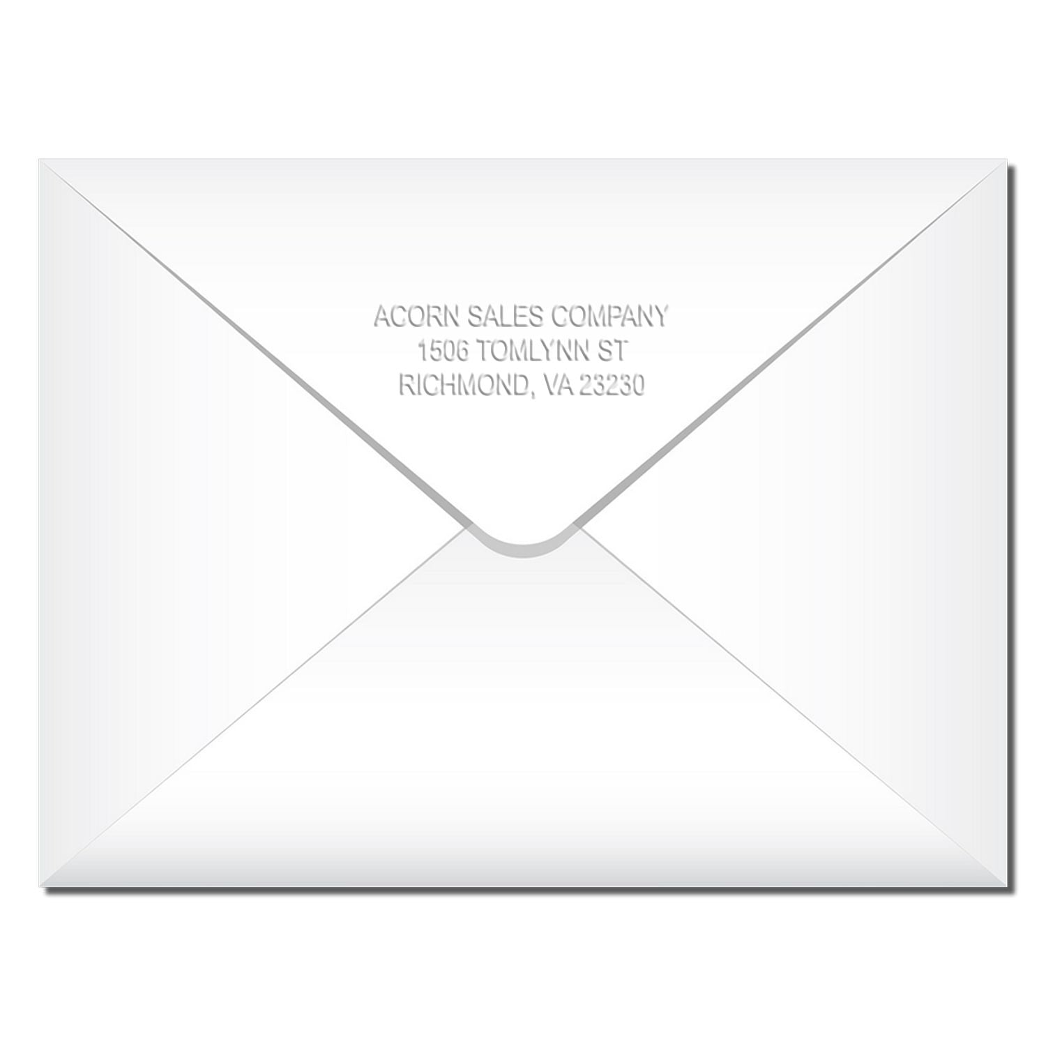 White business envelope with Acorn Sales Company return address, 1506 Tomlynn St, Richmond, VA 23230.