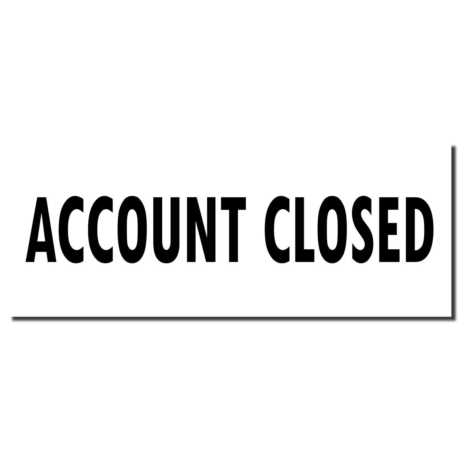 Bold black Account Closed text on a white background, indicating a closed account notice.
