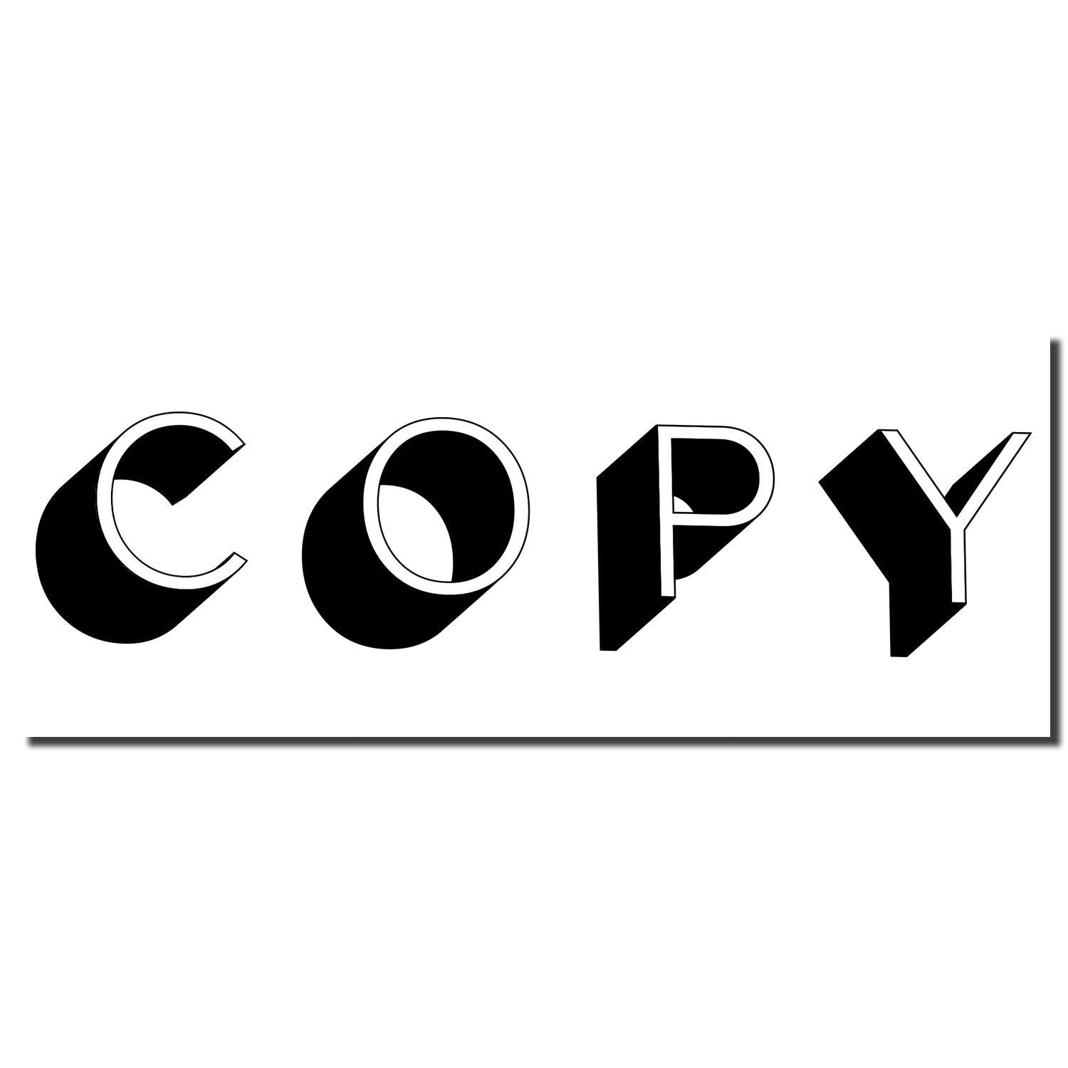 Stylized black COPY typography on white background for printing, graphic design, and copy branding signage
