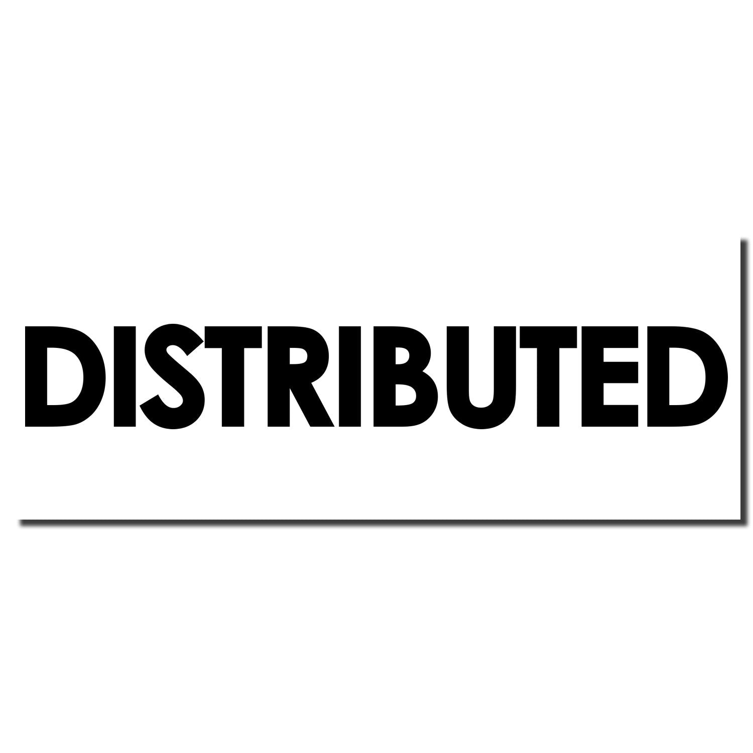 Bold black DISTRIBUTED text on a white background.