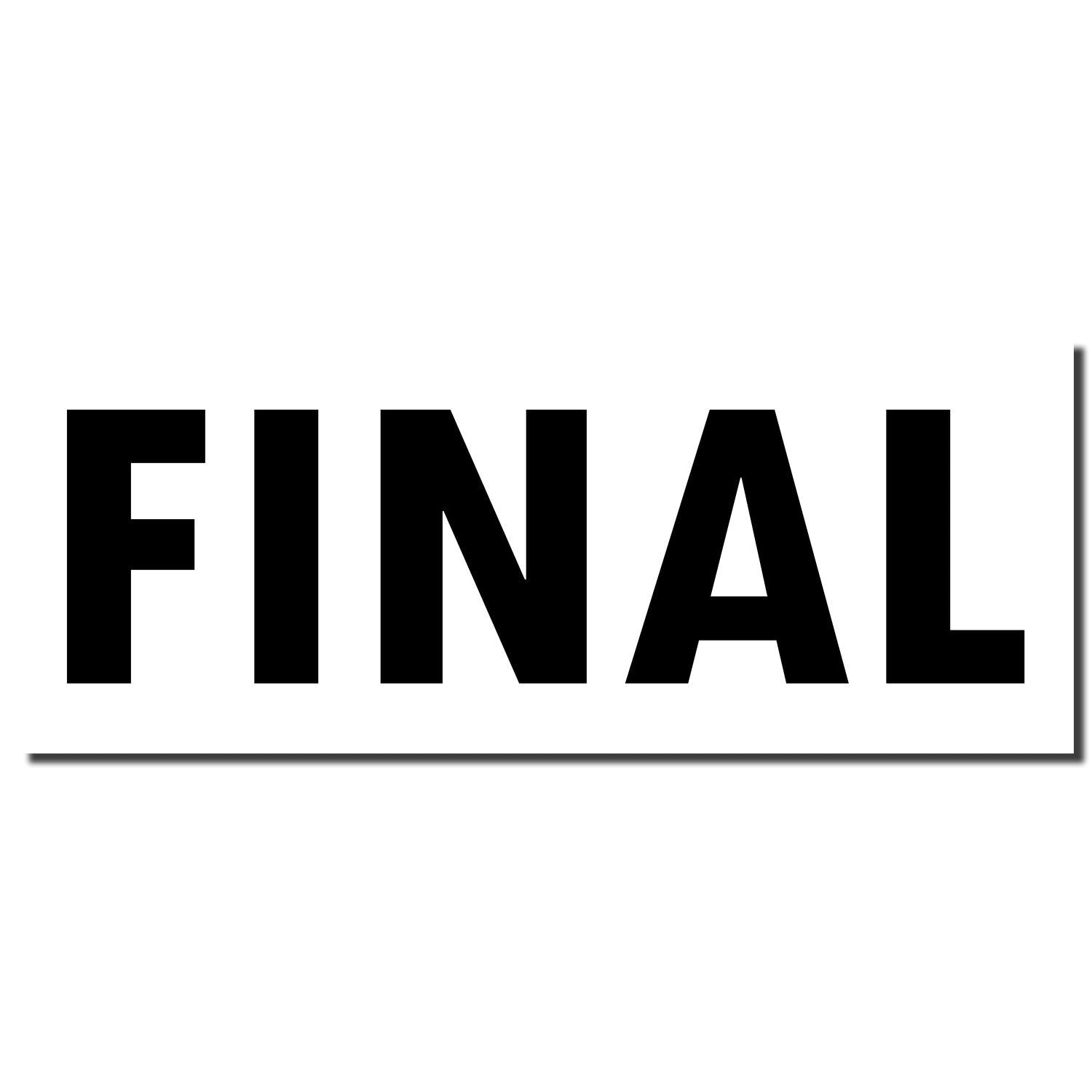 Final logo text in bold black letters on white background, used for end-of-process or confirmation branding.