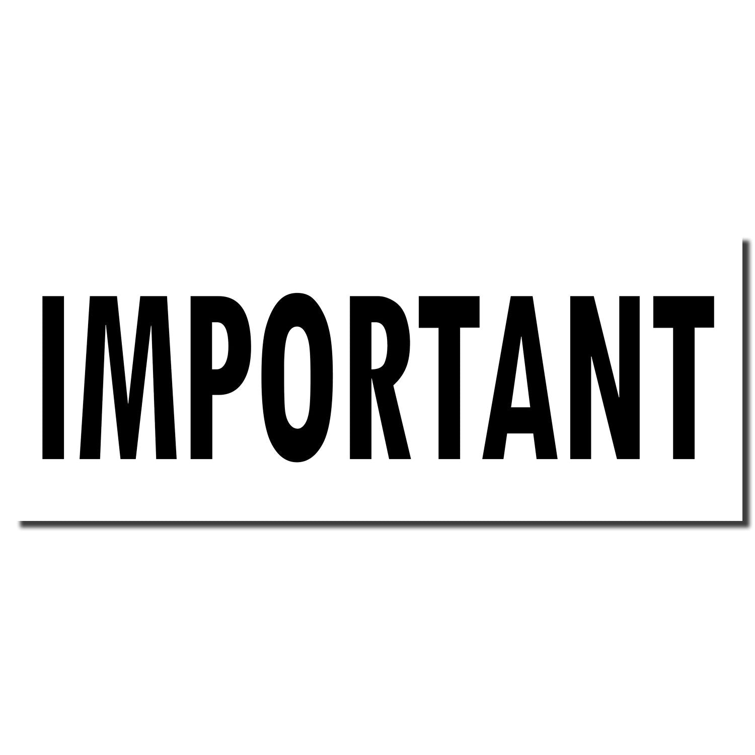 IMPORTANT warning text on a high-contrast sign, used to highlight critical information and priority messages.