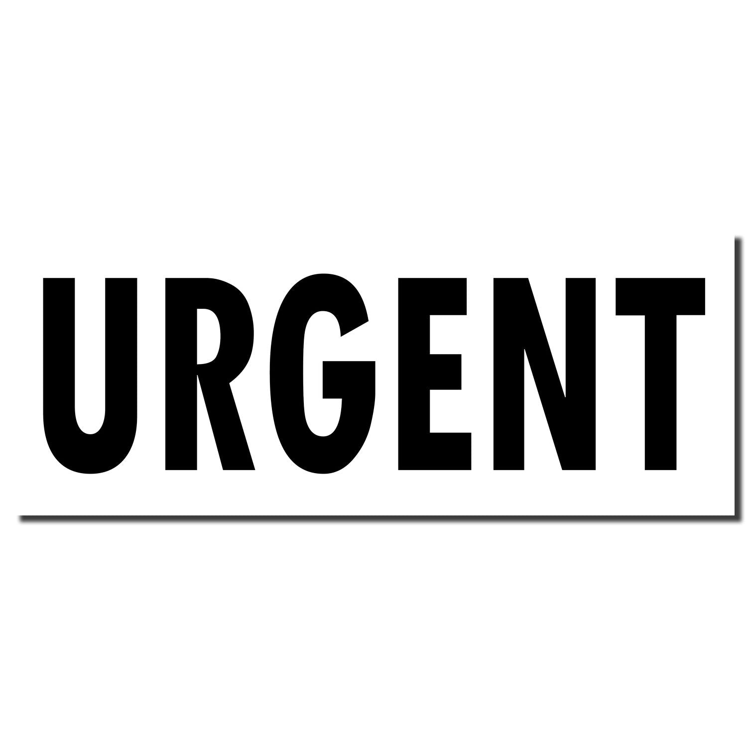 URGENT warning sign with bold black URGENT text on white background for high-priority alerts and emergencies