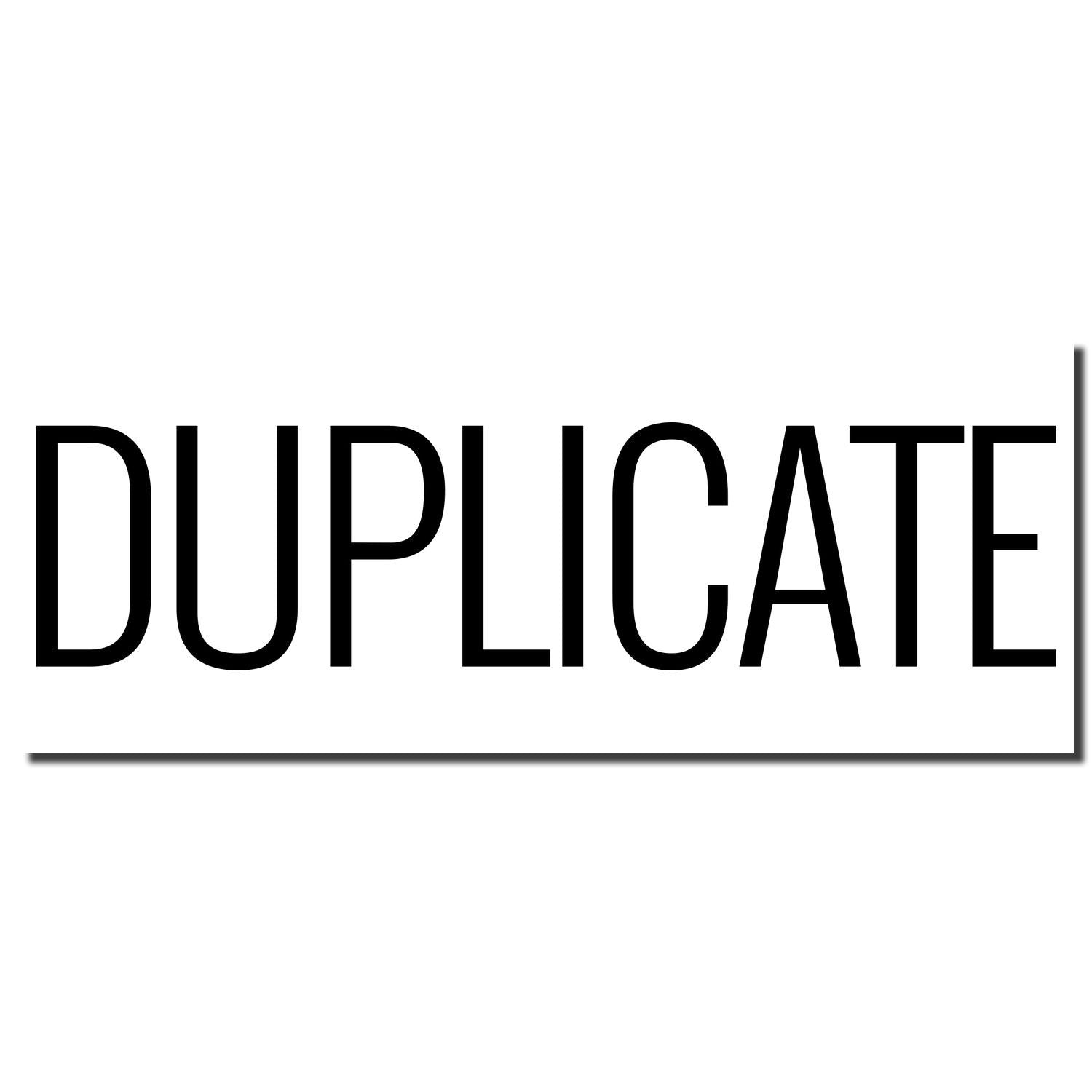 DUPLICATE wordmark logo in bold black on a white background representing the DUPLICATE brand