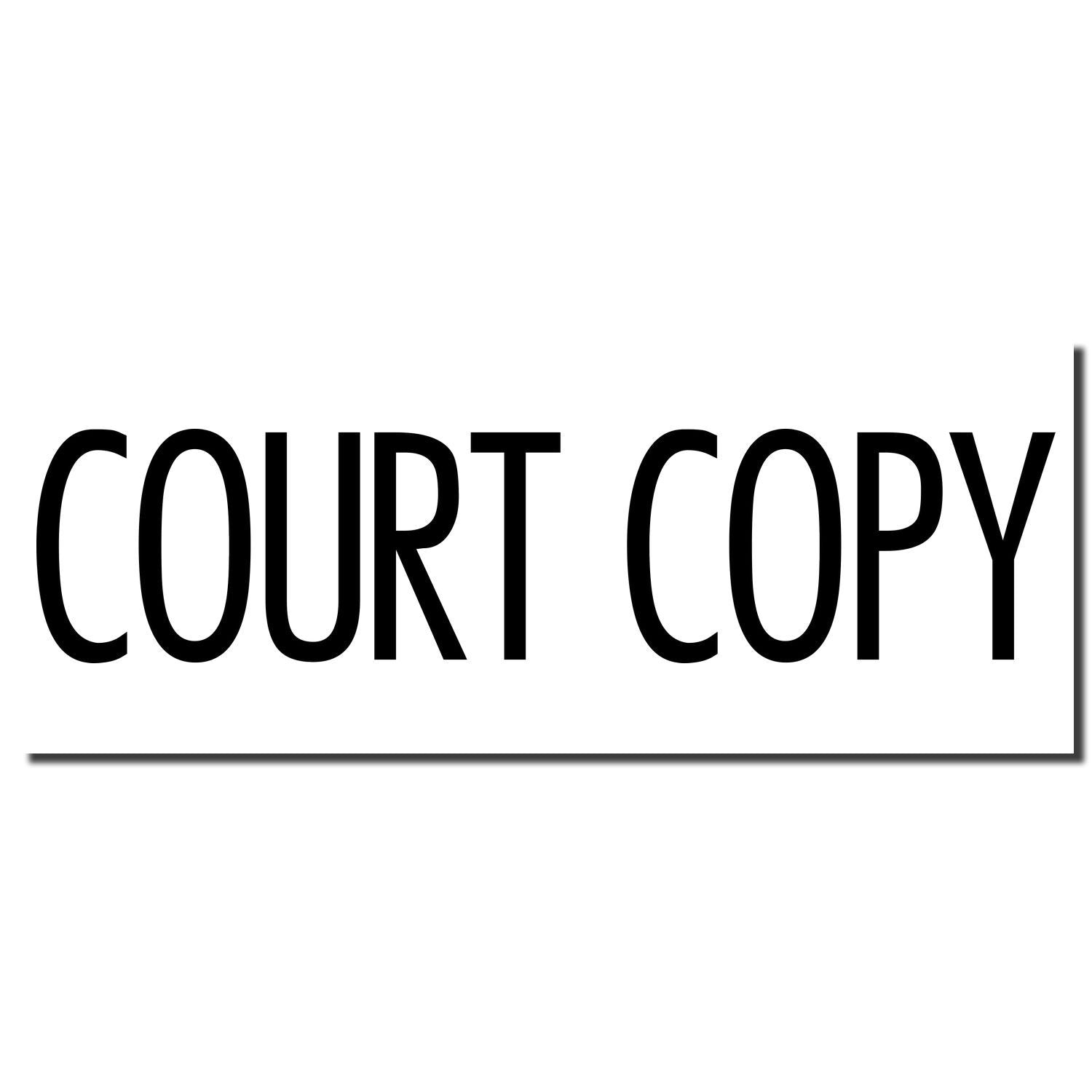 Court Copy branding logo with bold black text on white background for legal document copying services.