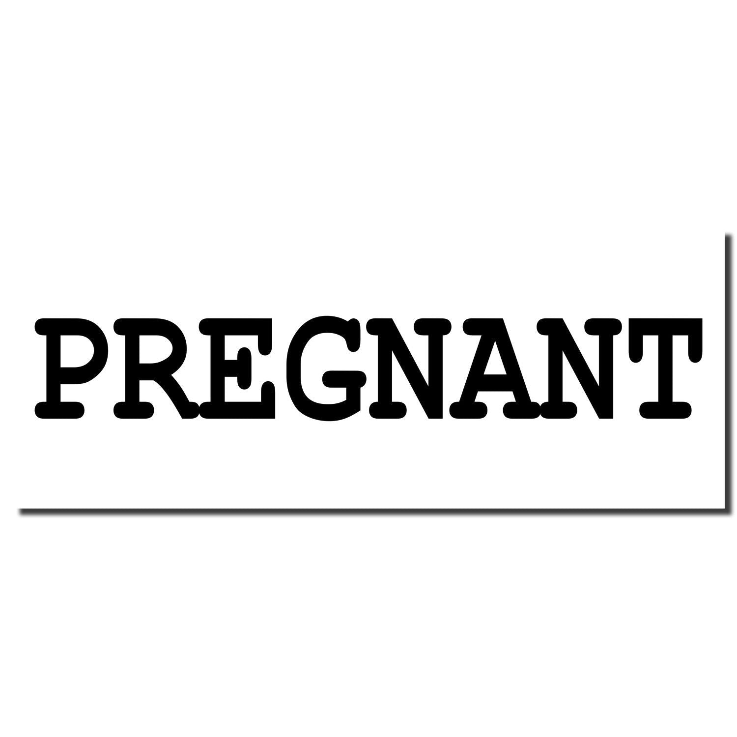 PREGNANTU bold black typographic logo on white background for pregnancy wellness brand identity