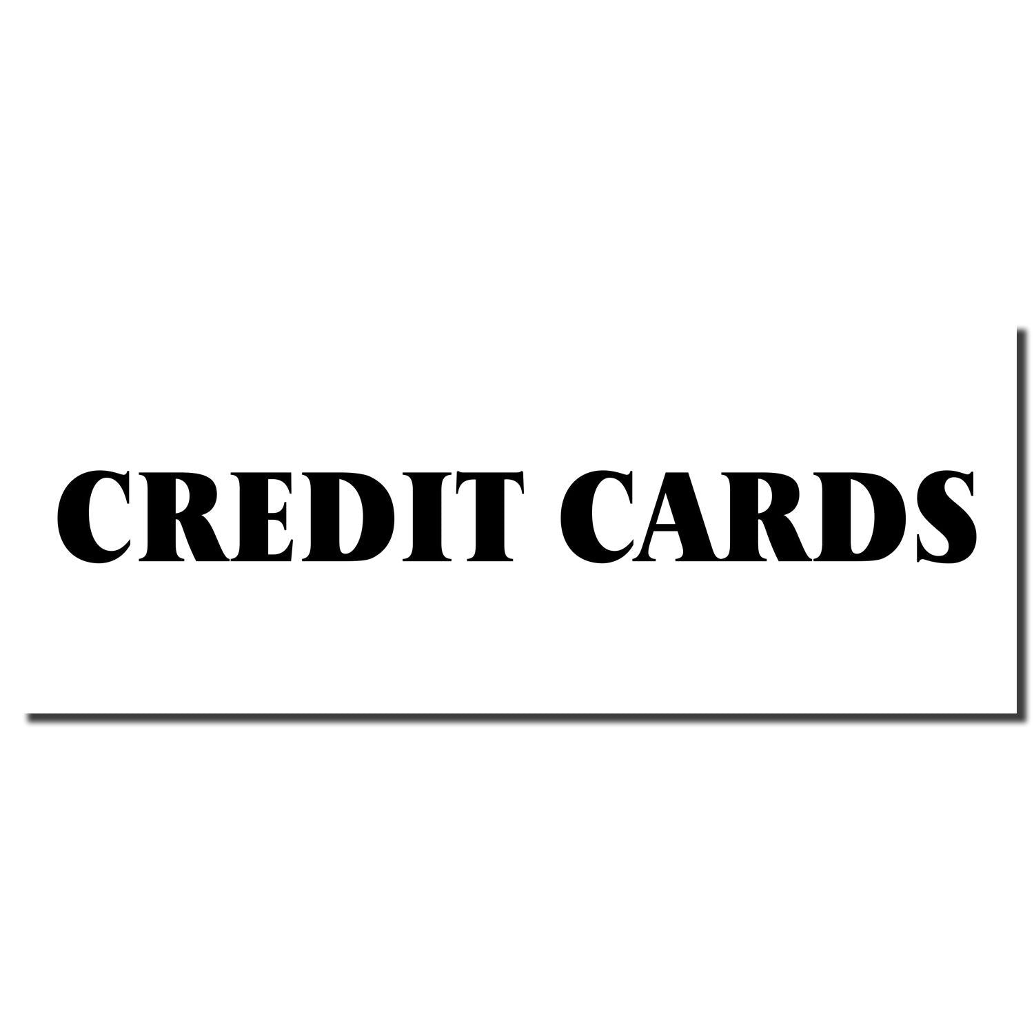 Bold Credit Cards text on a white background for finance and payment card content.