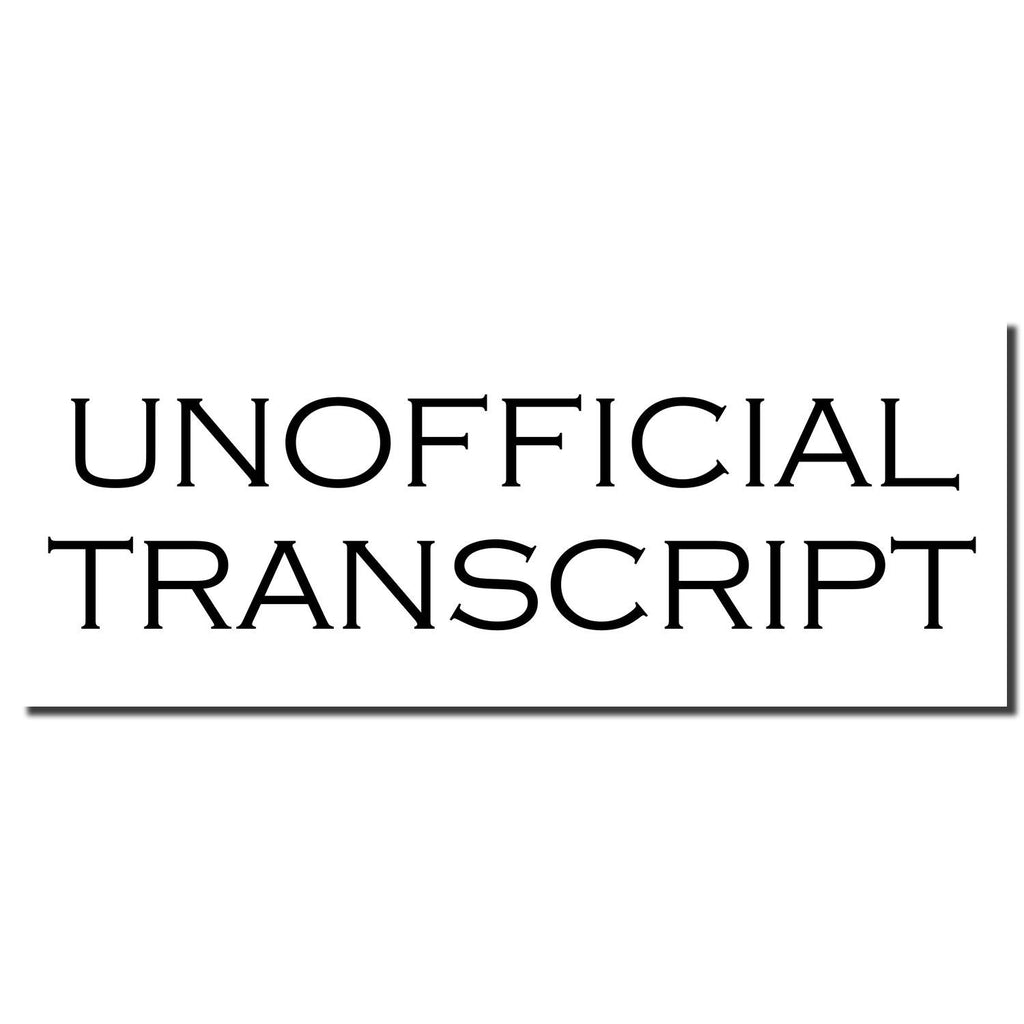 Unofficial Transcript Vector Self-Inking Unofficial Transcript Stamp | School Office Stamps | Acorn ...