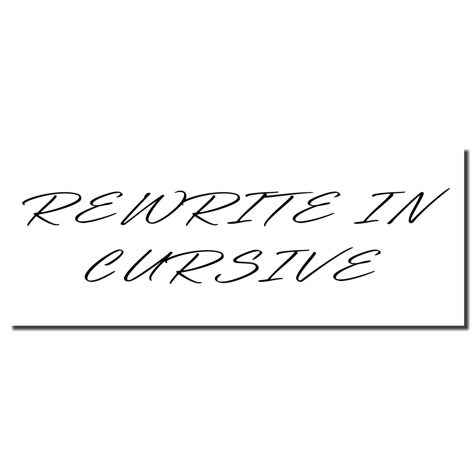 Rewrite in cursive handwritten script text on a white background.