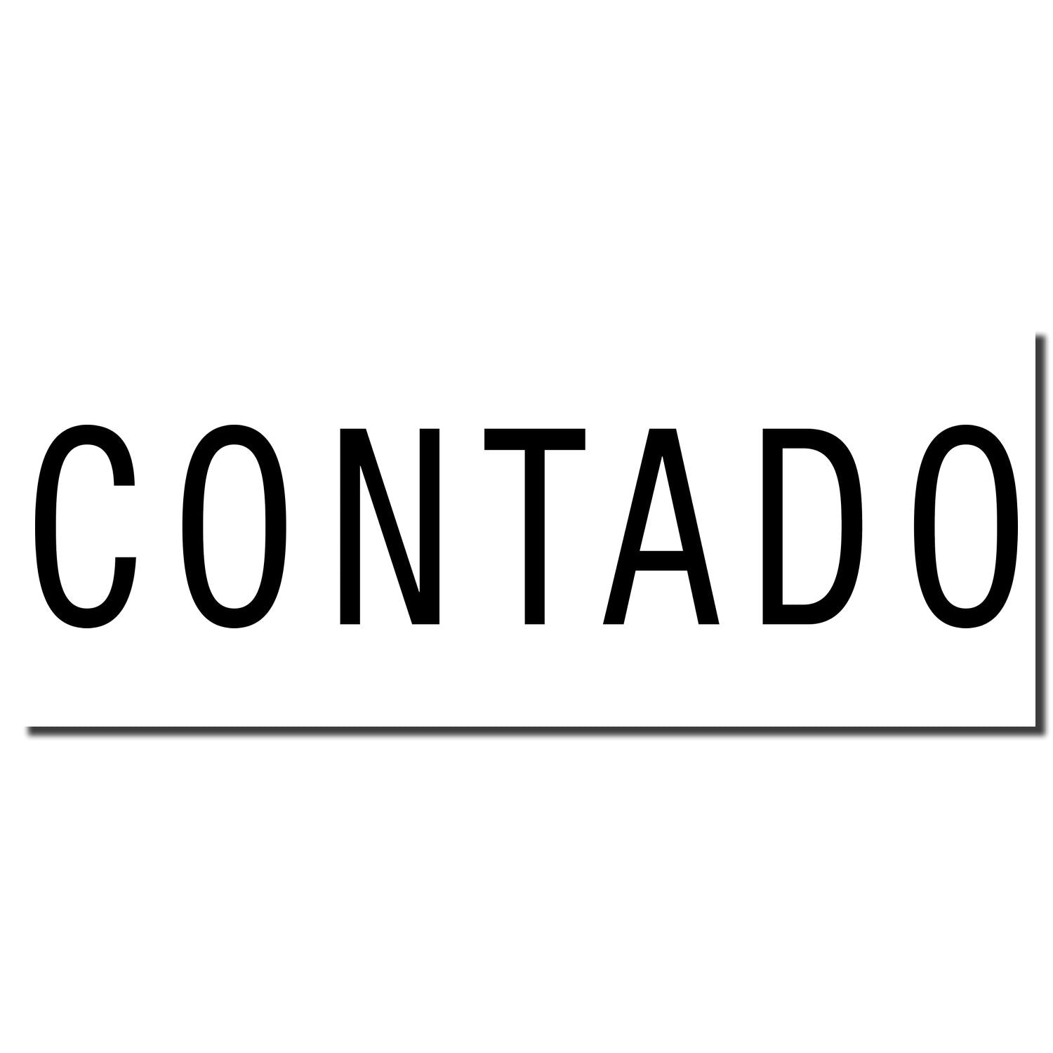 CONTACTO sign with bold black typography on white background, used as a website contact page link or header for customer support and inquiries