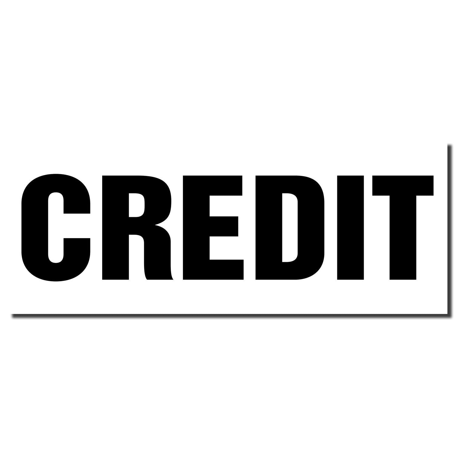 CREDIT logo text in bold black on white background, promoting credit card and financial services branding.