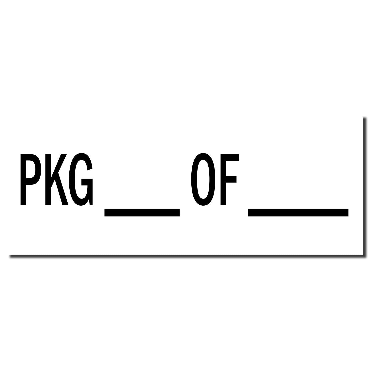 PKG OF label in bold typography indicating product packaging quantity and of count.