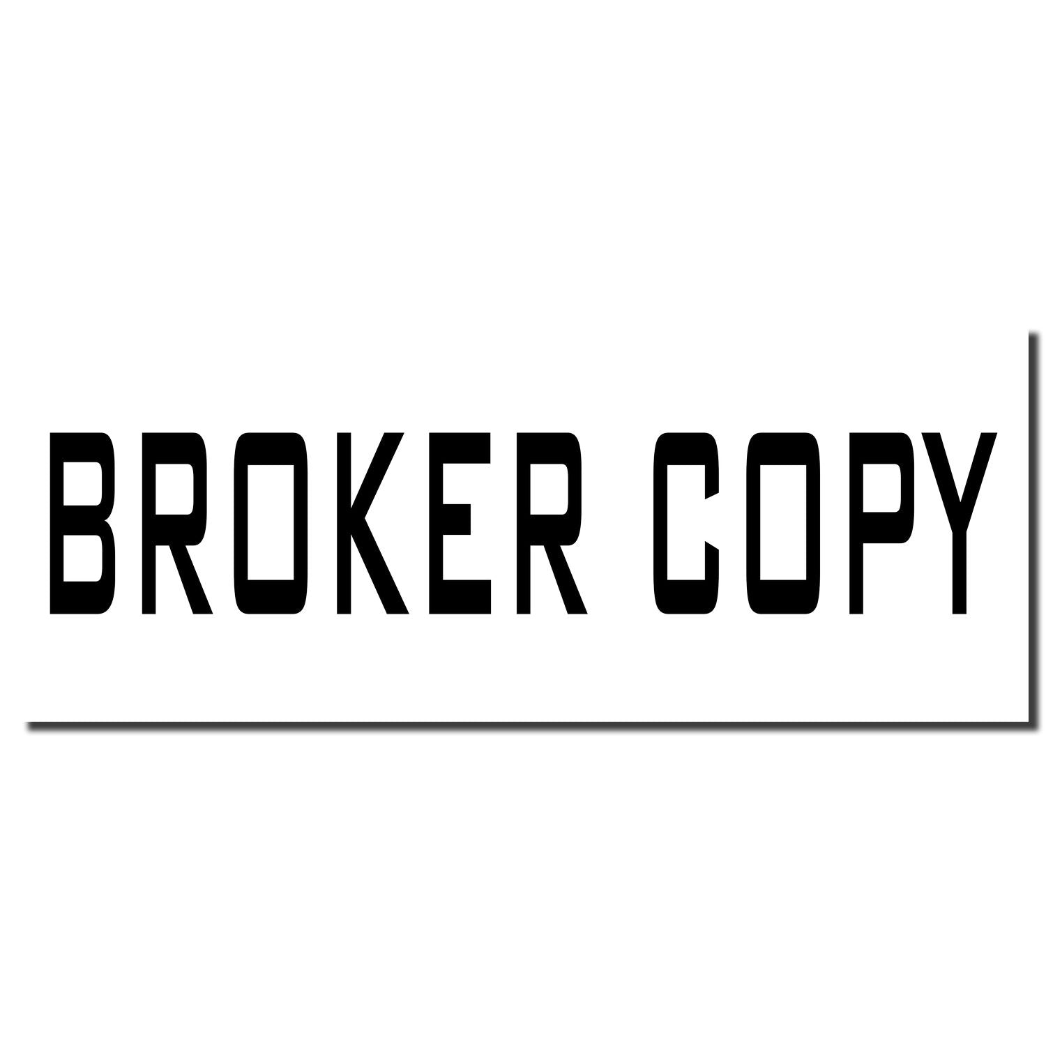 BROKER COPY logo text on a white background, marketing banner for a broker copy service