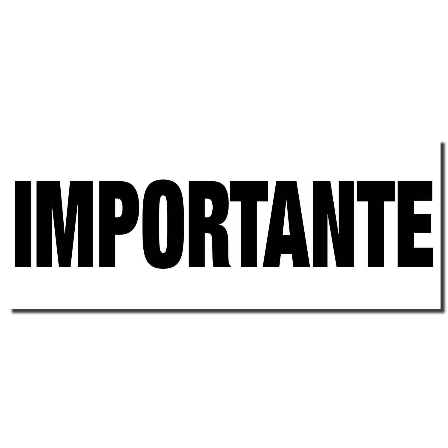 Italian word IMPORTANTE typography wall art sign with bold black letters on white background for home or office motivational decor.