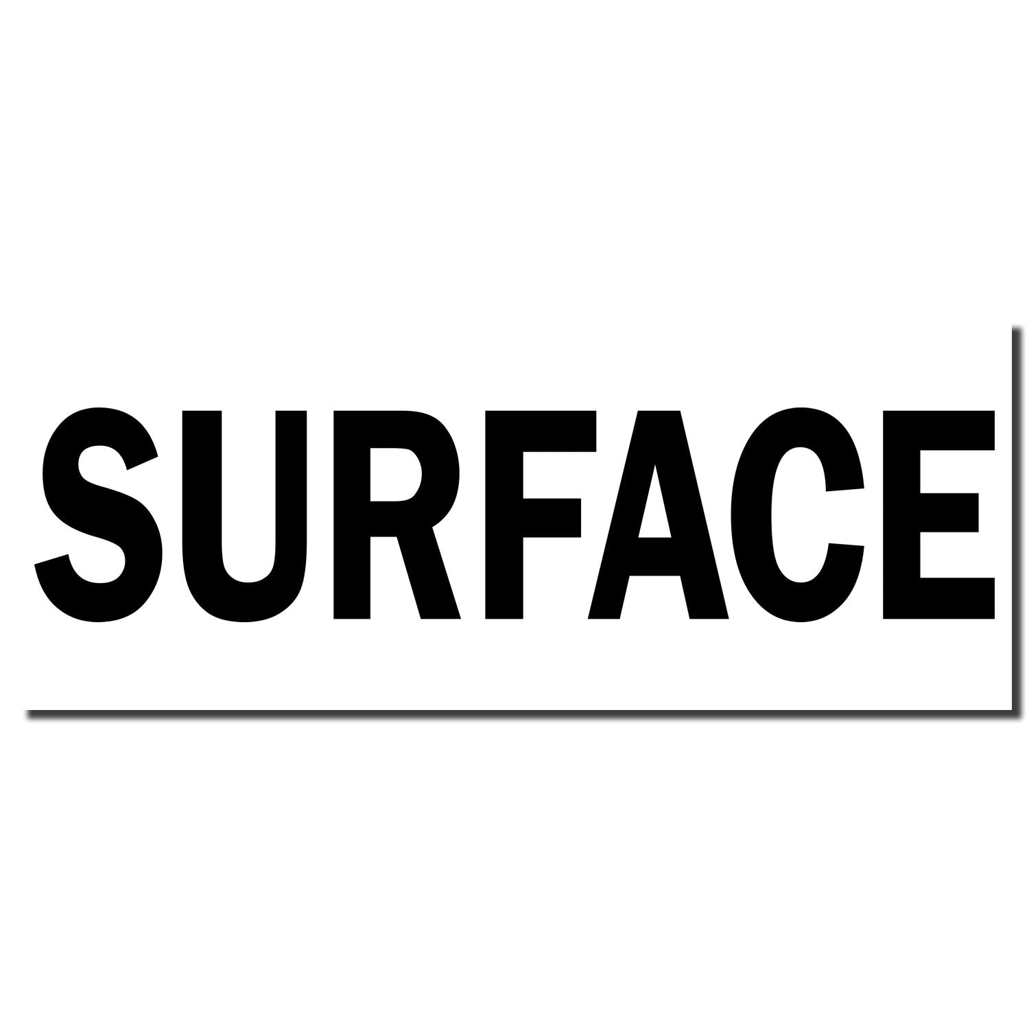 Surface brand wordmark with bold black SURFACE text on white background for product and company branding header