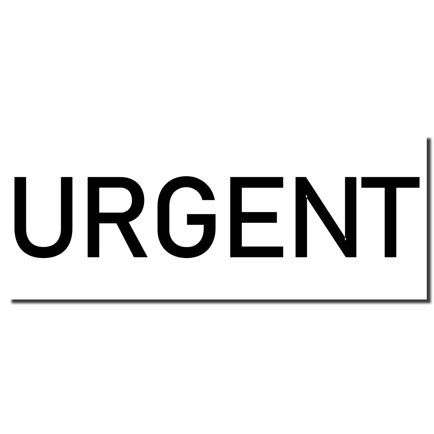 Urgent priority warning label with bold 'URGENT' text on white background, used for high-importance shipping and alerts.