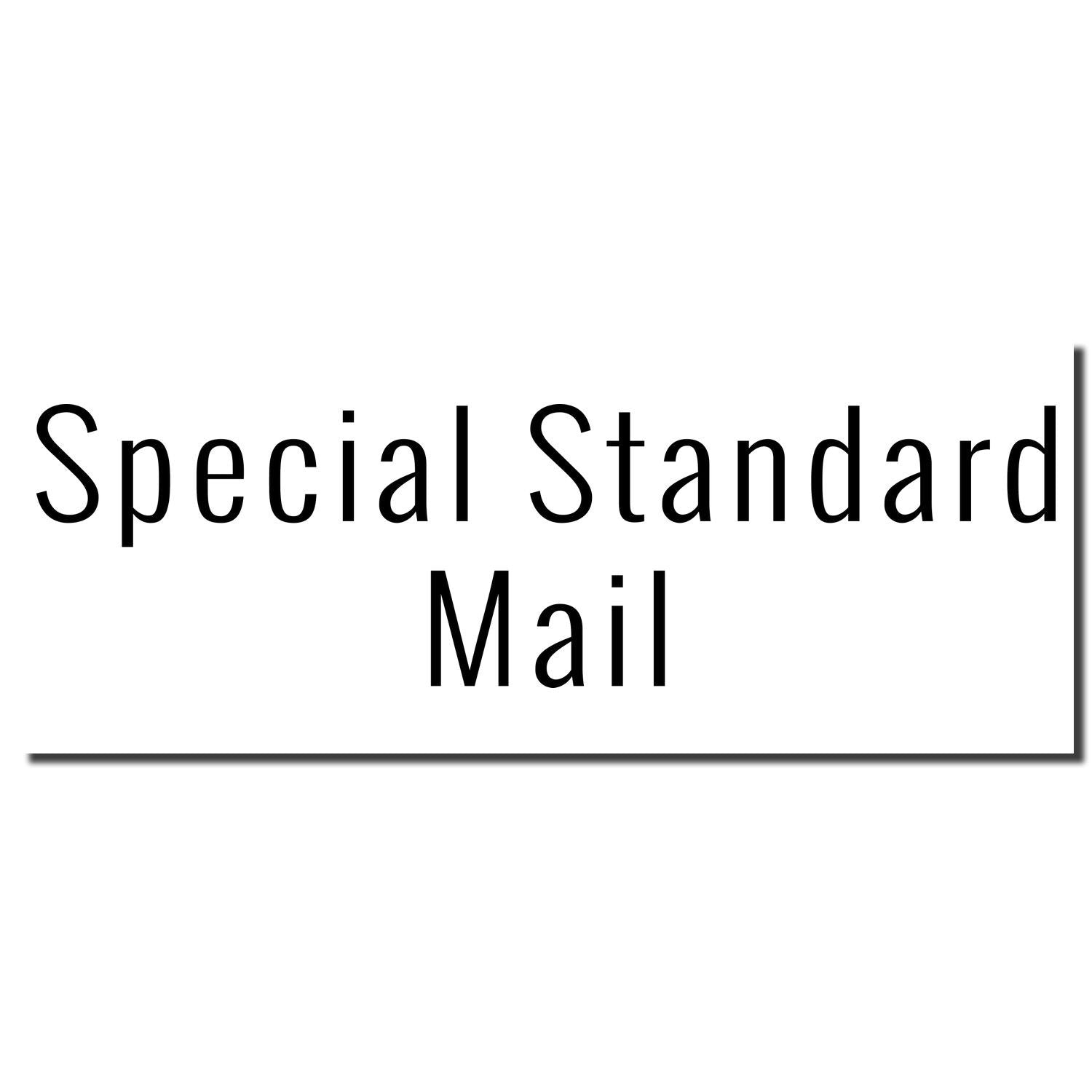 Special Standard Mail label with bold text for shipping and postal services marketing