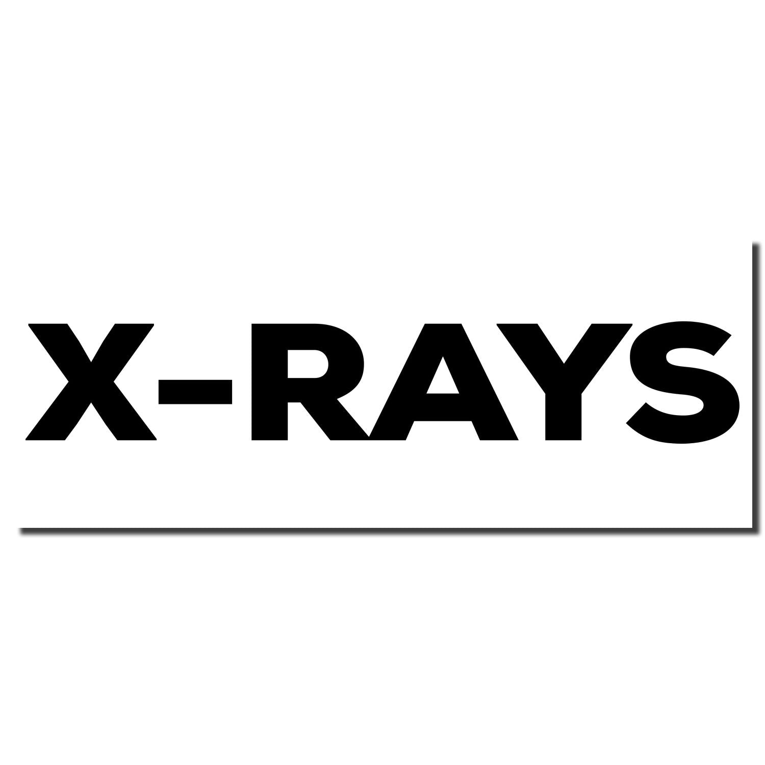 Bold black X-RAYS text logo on a white background.