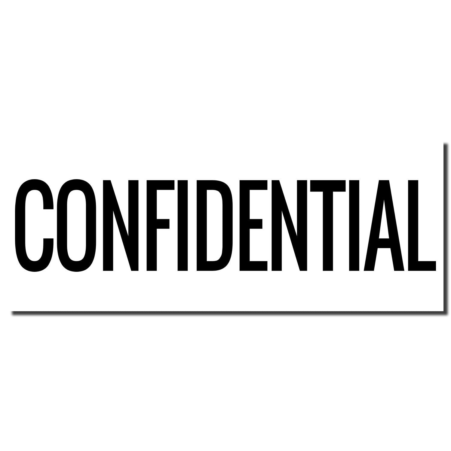 Bold black CONFIDENTIAL text on white background, indicating a confidential document stamp.