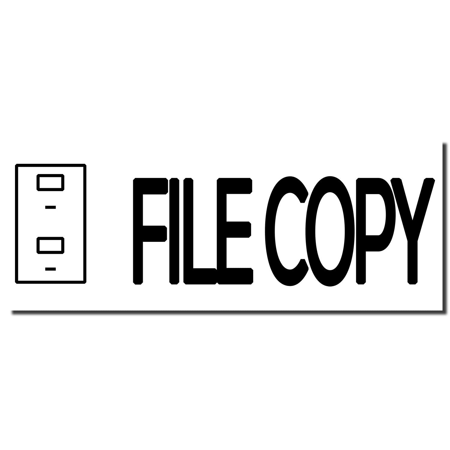 Black file copy icon with FILE COPY text on a white background.