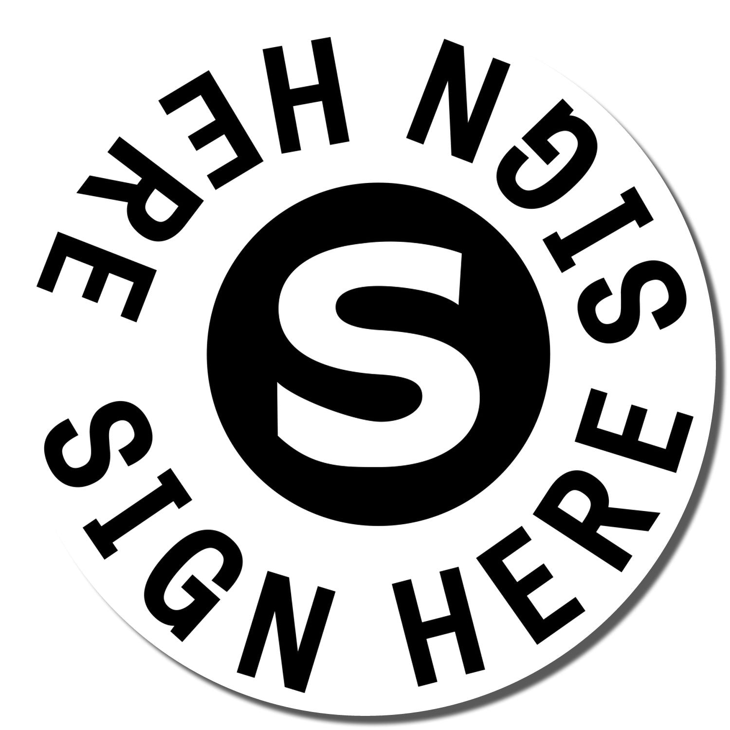 Black and white Singer logo with a bold S in the center and the word Singer around the circular design.