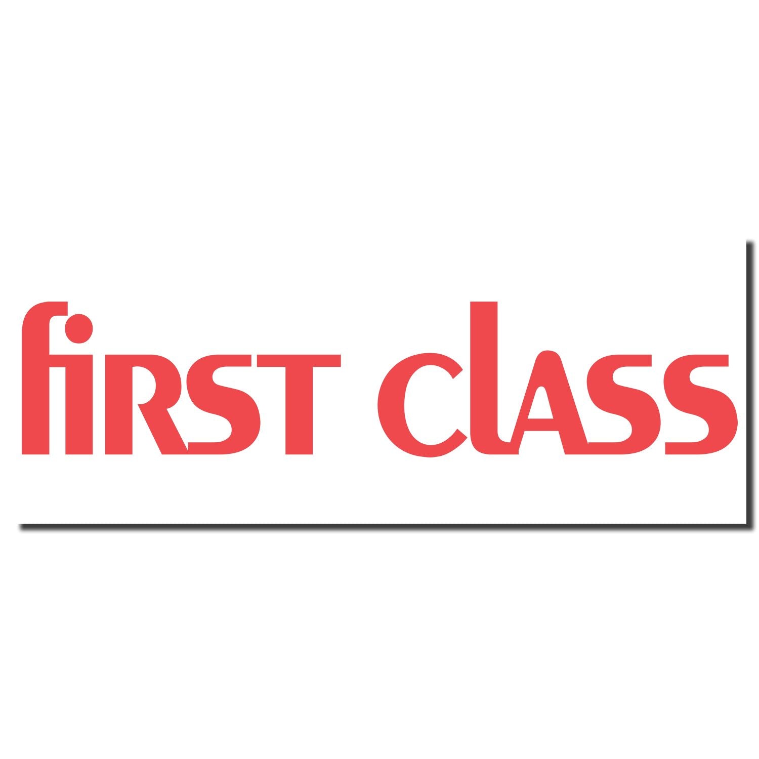 First Class logo branding text in bold red on a white background for website header, marketing, and promotional use.