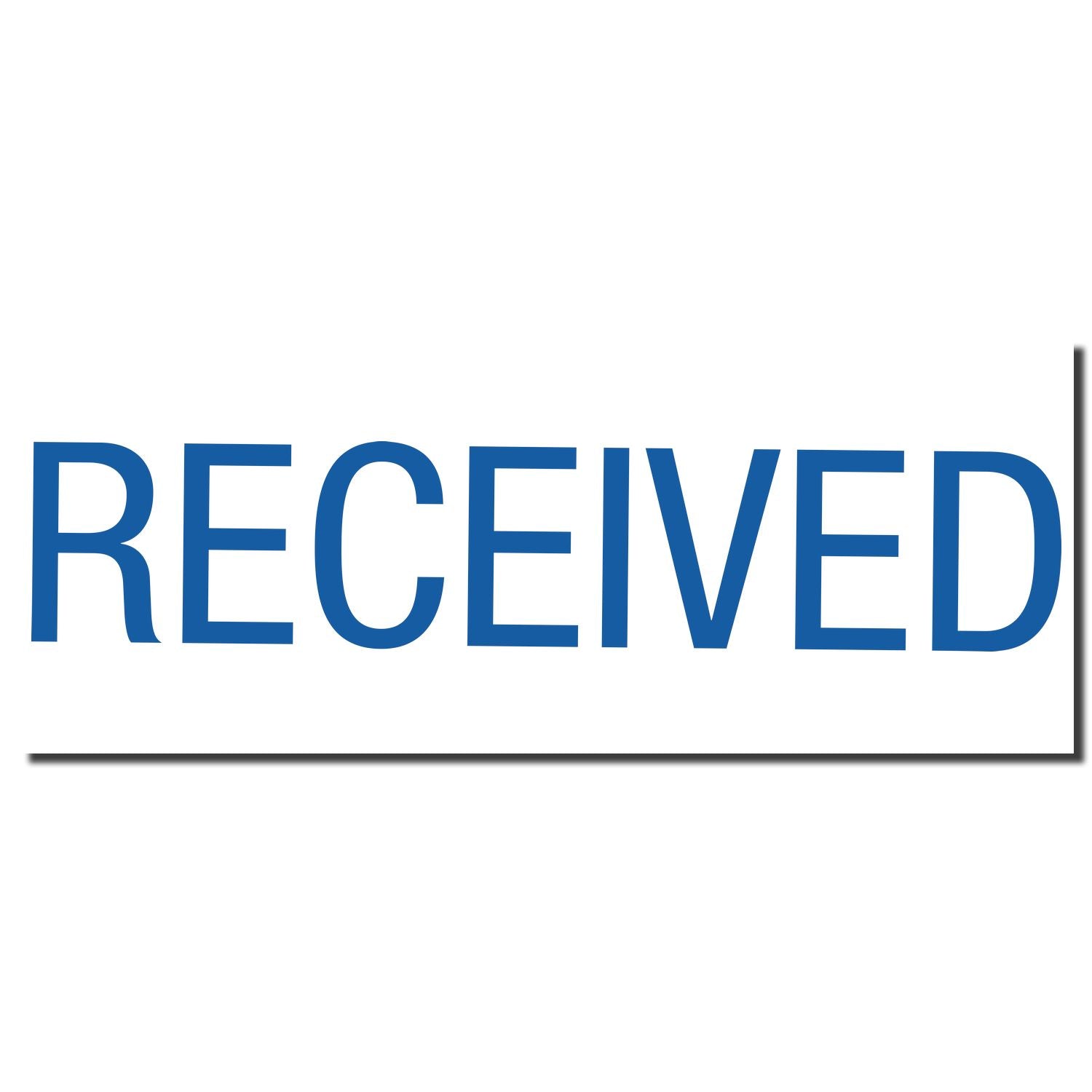 Blue RECEIVED stamp graphic for confirming a delivered message or order status on a website.
