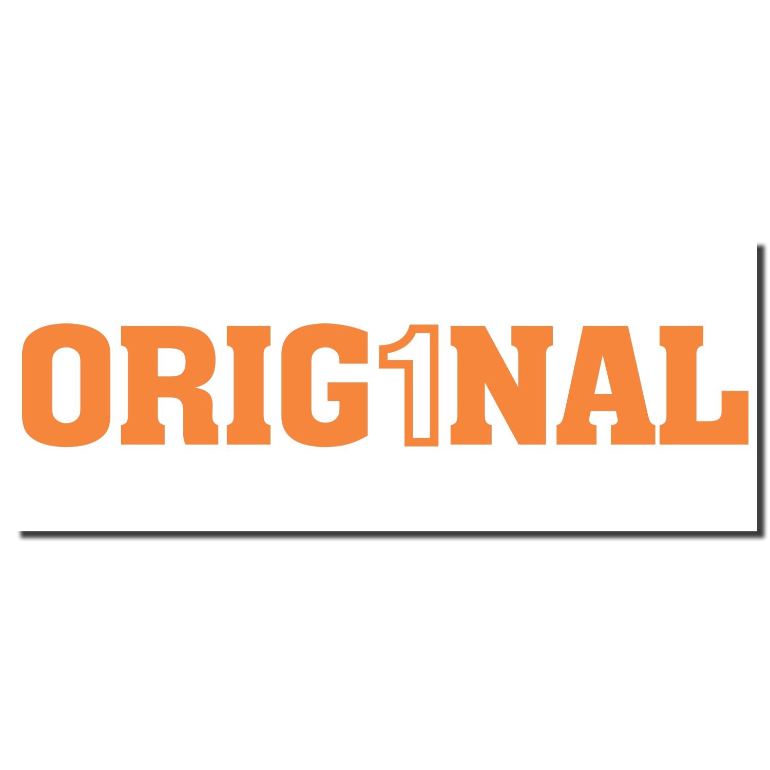 ORIGINAL orange wordmark logo on white background for brand identity and product branding.