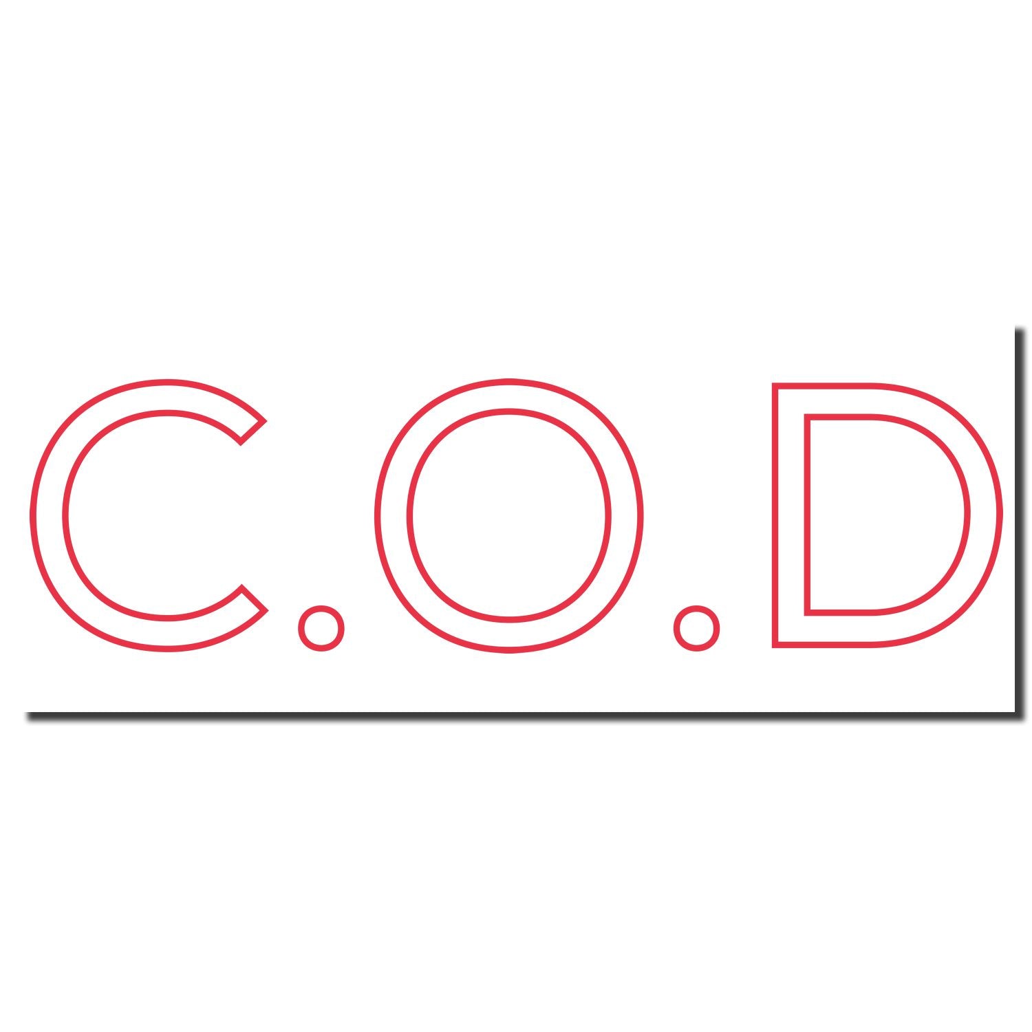 COD icon graphic with red C, O, and D outlines on a white background, used for branding or coding-themed design.