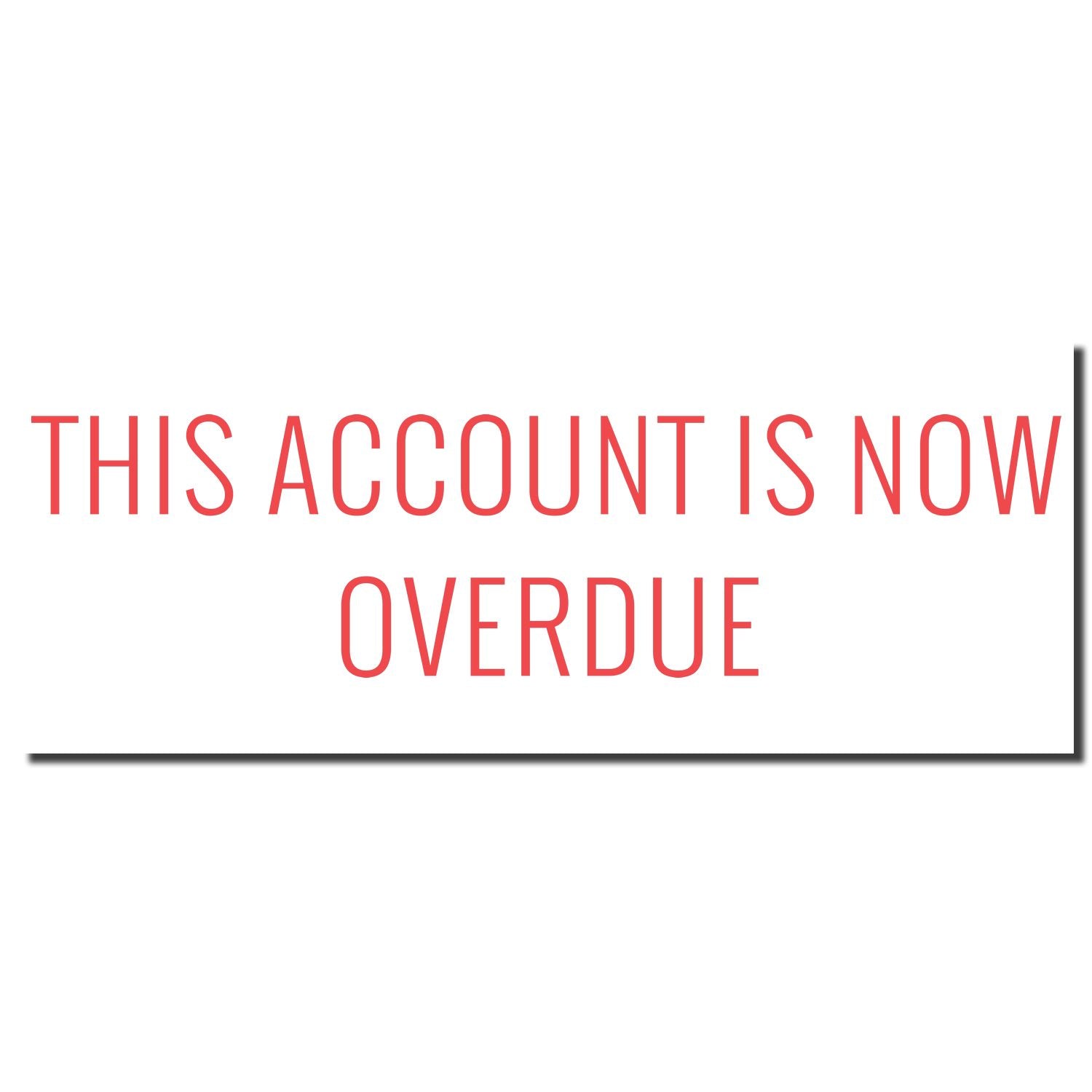 Notice: this account is now overdue in red text on a white background, indicating a payment past due.