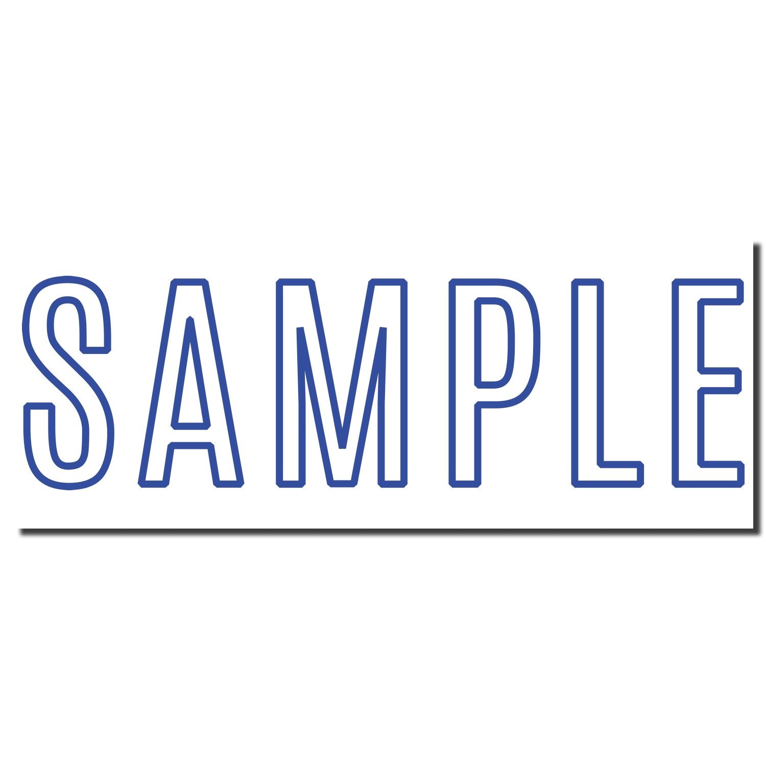 Enlarged Imprint for Sample Xstamper Stamp